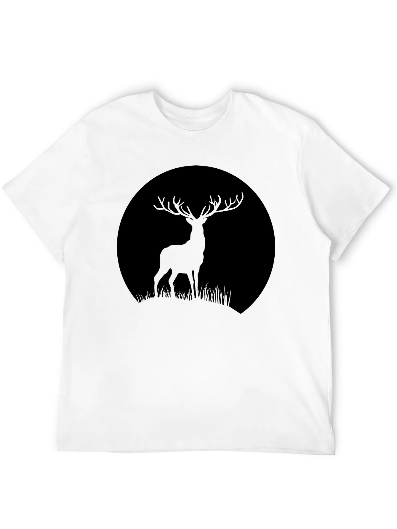 Deer Silhouette T-Shirt - Black Graphic Tee