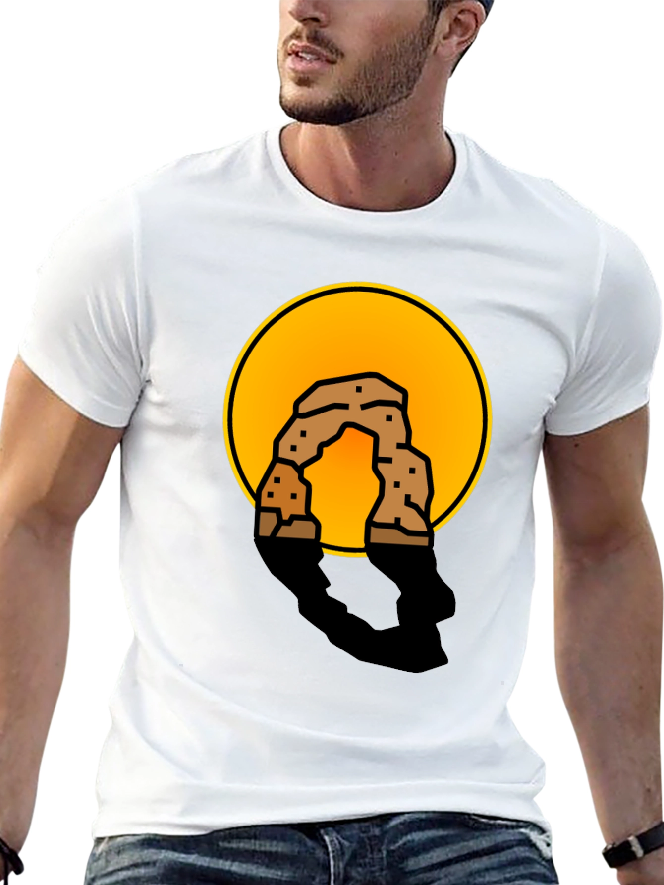 Arches National Park Graphic Tee - Stylish Black T-Shirt