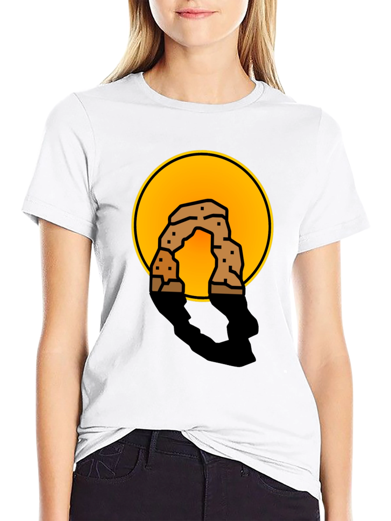 Arches National Park Graphic Tee - Stylish Black T-Shirt