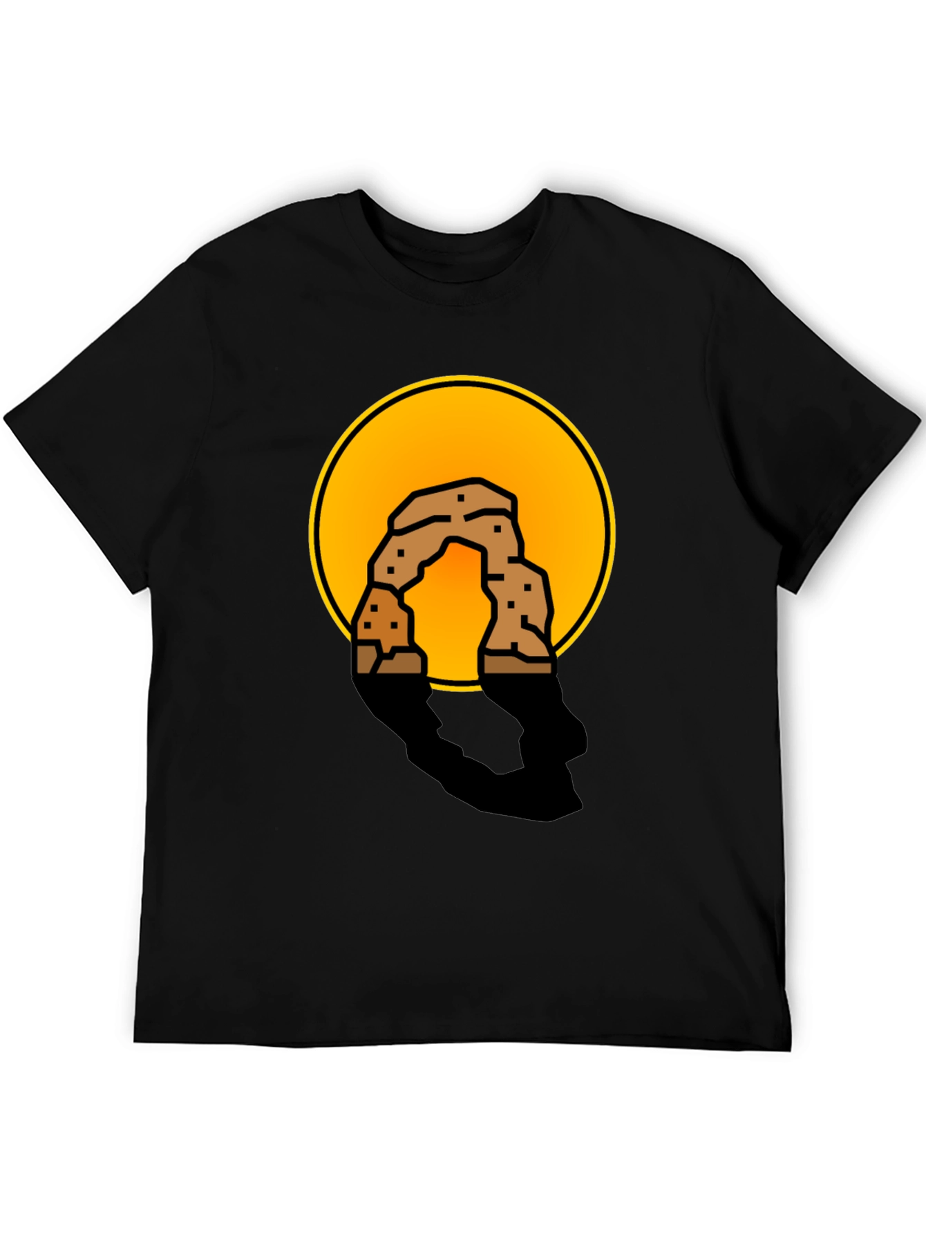 Arches National Park Graphic Tee - Stylish Black T-Shirt