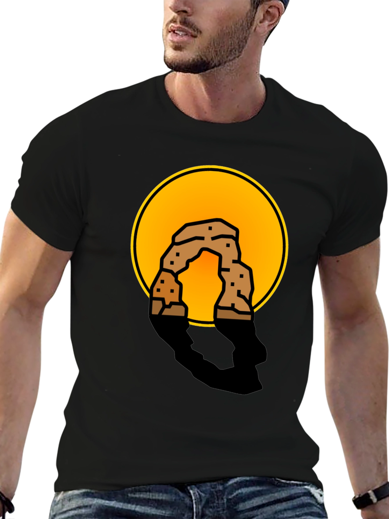 Arches National Park Graphic Tee - Stylish Black T-Shirt