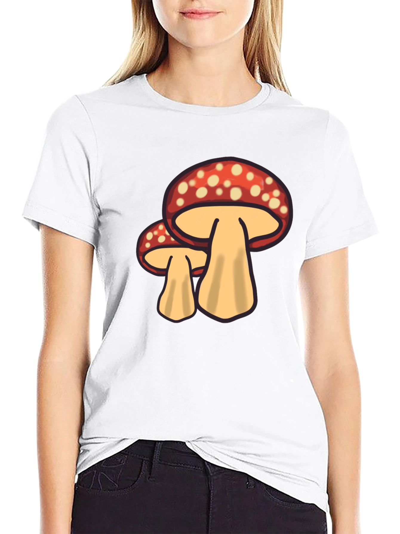 Mushroom Graphic T-Shirt - Funky Nature Tee
