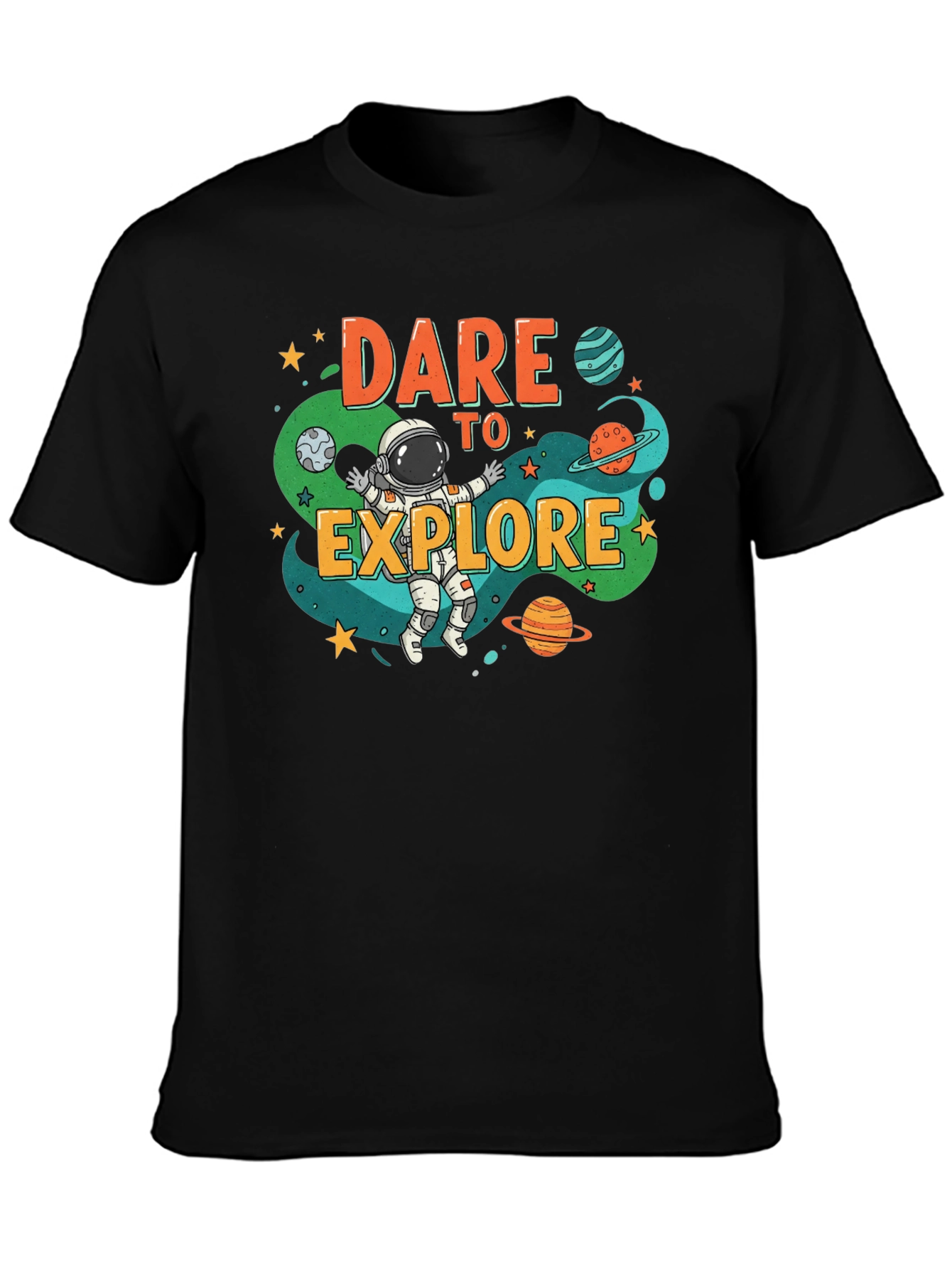 Dare to Explore Space Graphic T-Shirt