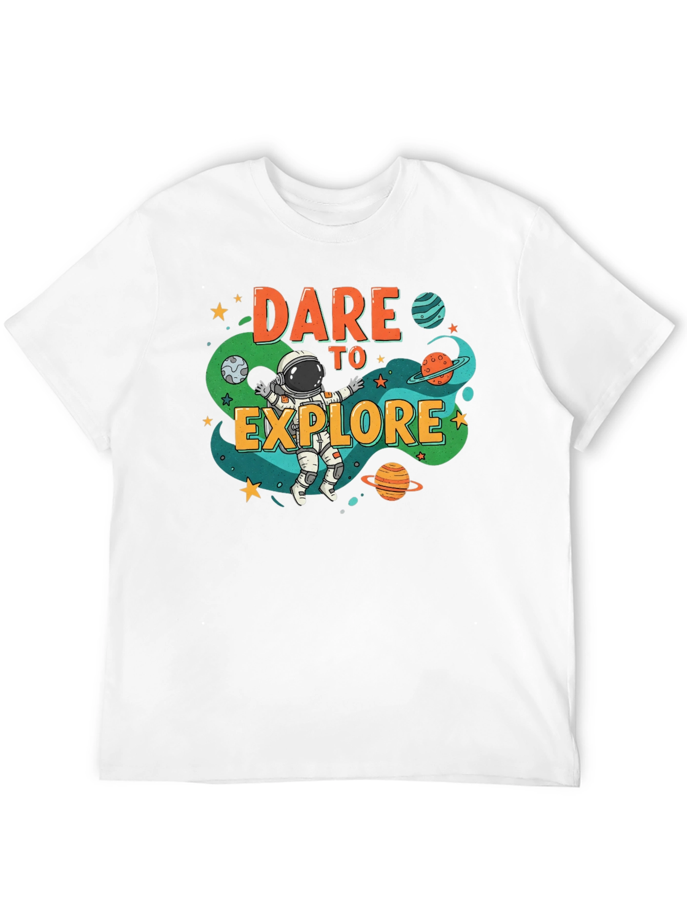 Dare to Explore Space Graphic T-Shirt
