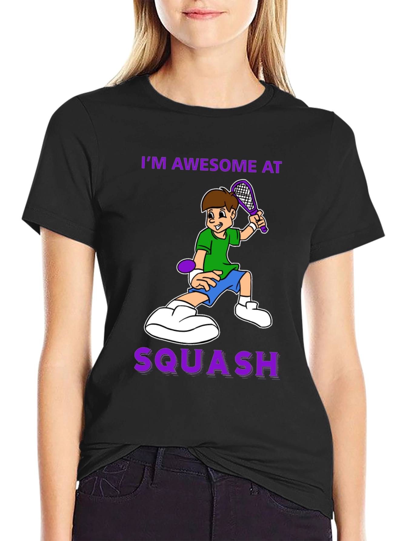 Awesome at Squash Graphic Tee