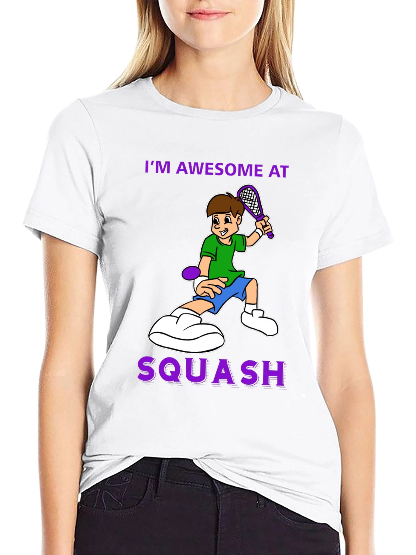 Awesome at Squash Graphic Tee