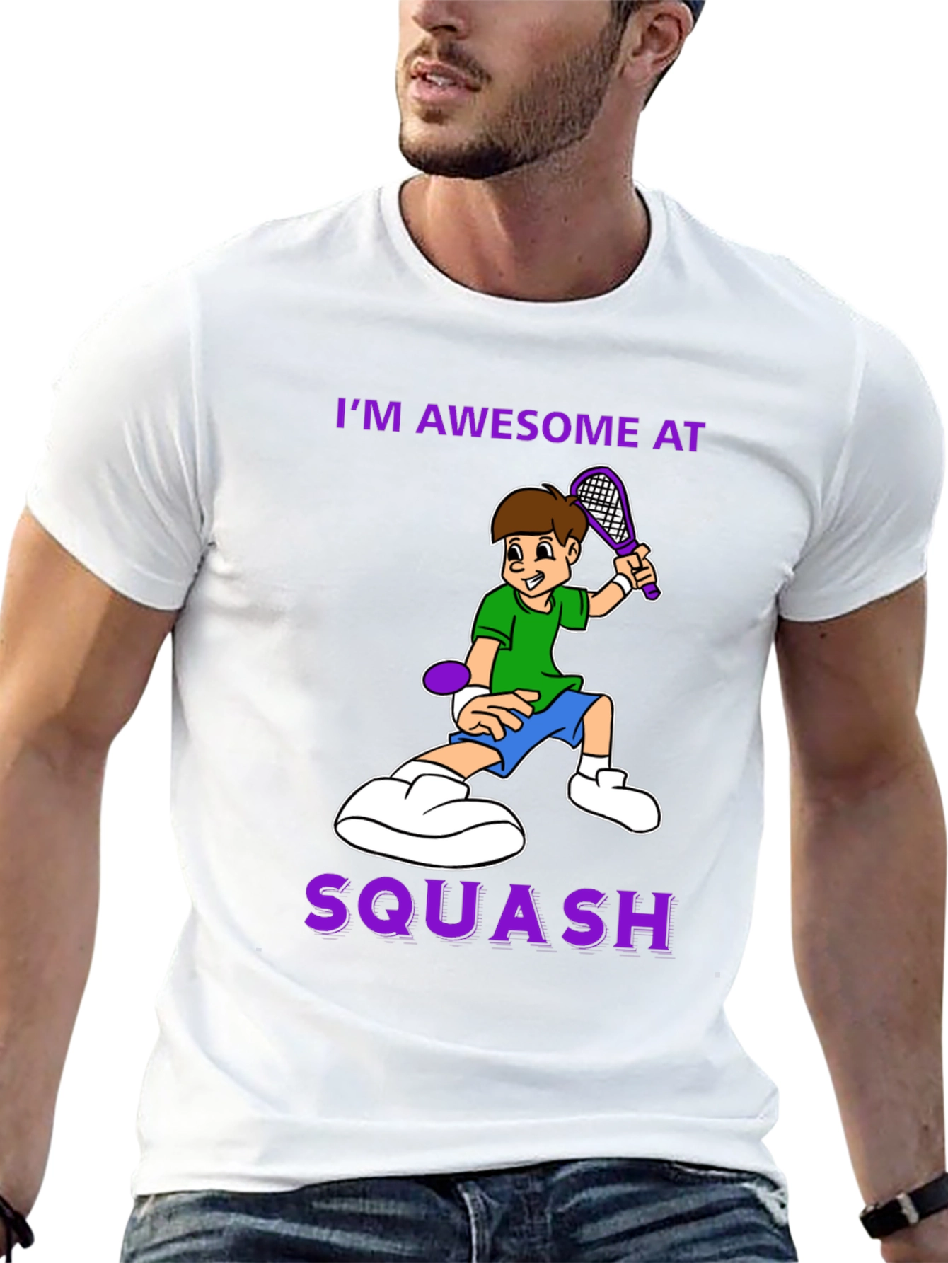 Awesome at Squash Graphic Tee