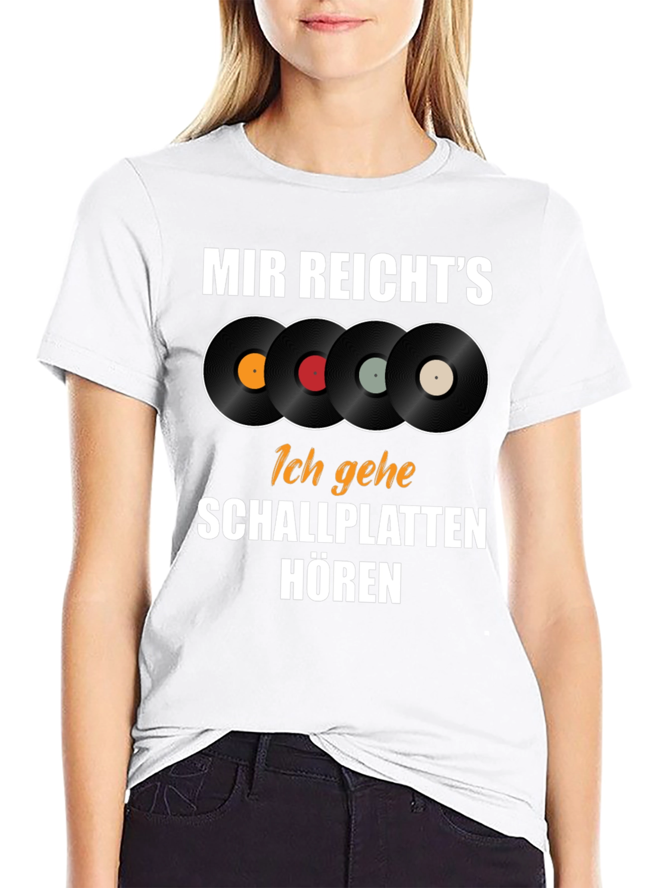 Mir Reichts Schallplatten Horen Black T-Shirt