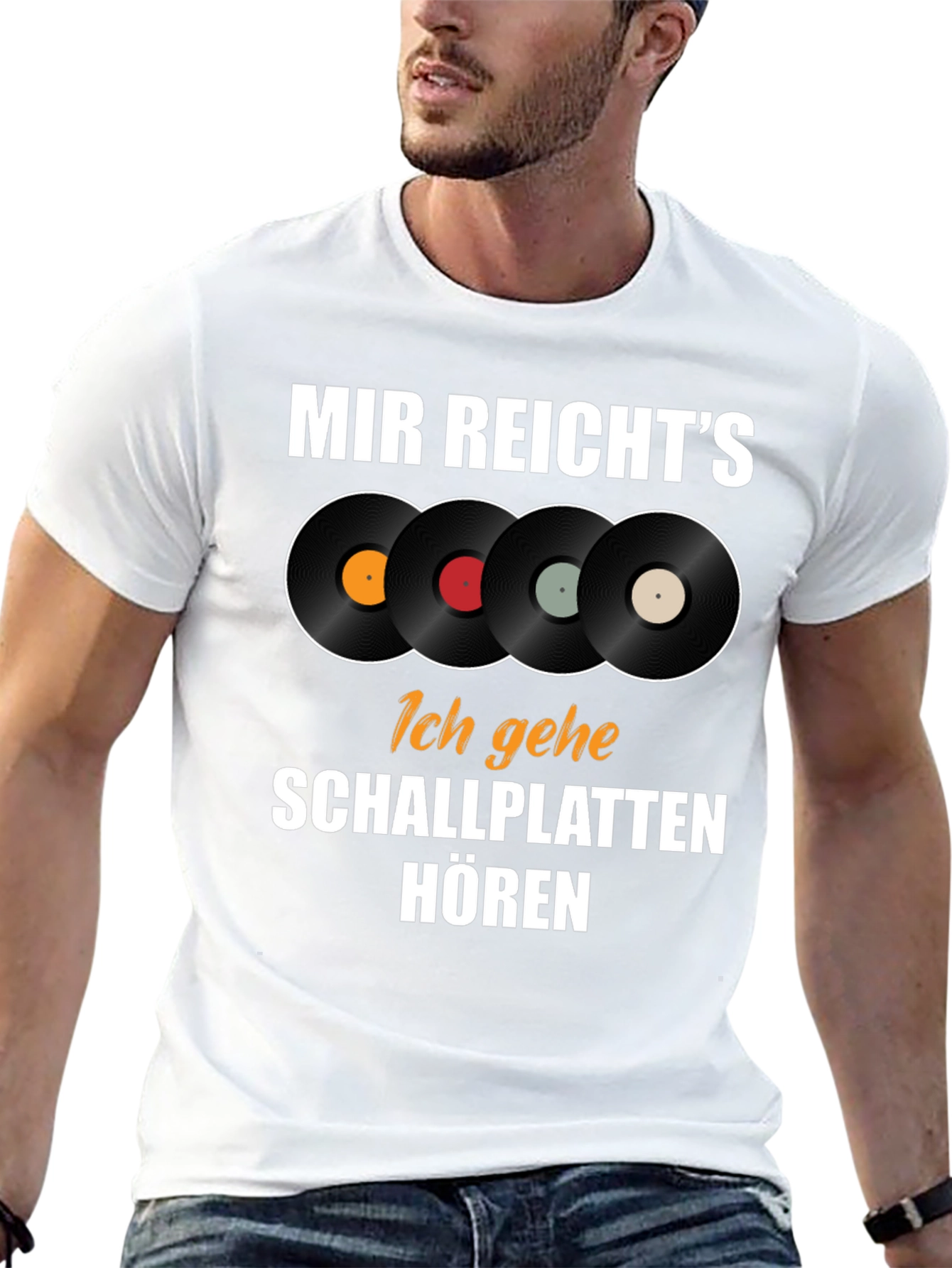 Mir Reichts Schallplatten Horen Black T-Shirt