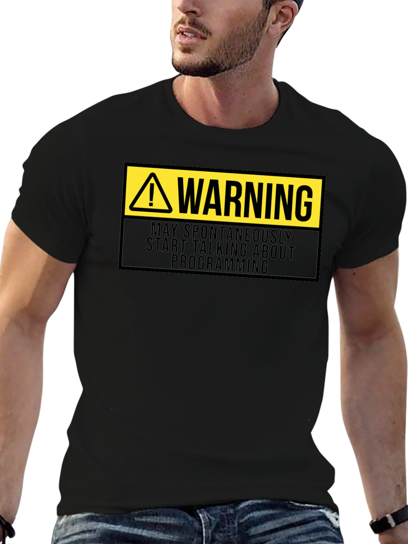 Warning Programmer T-Shirt - Funny Coding Gift