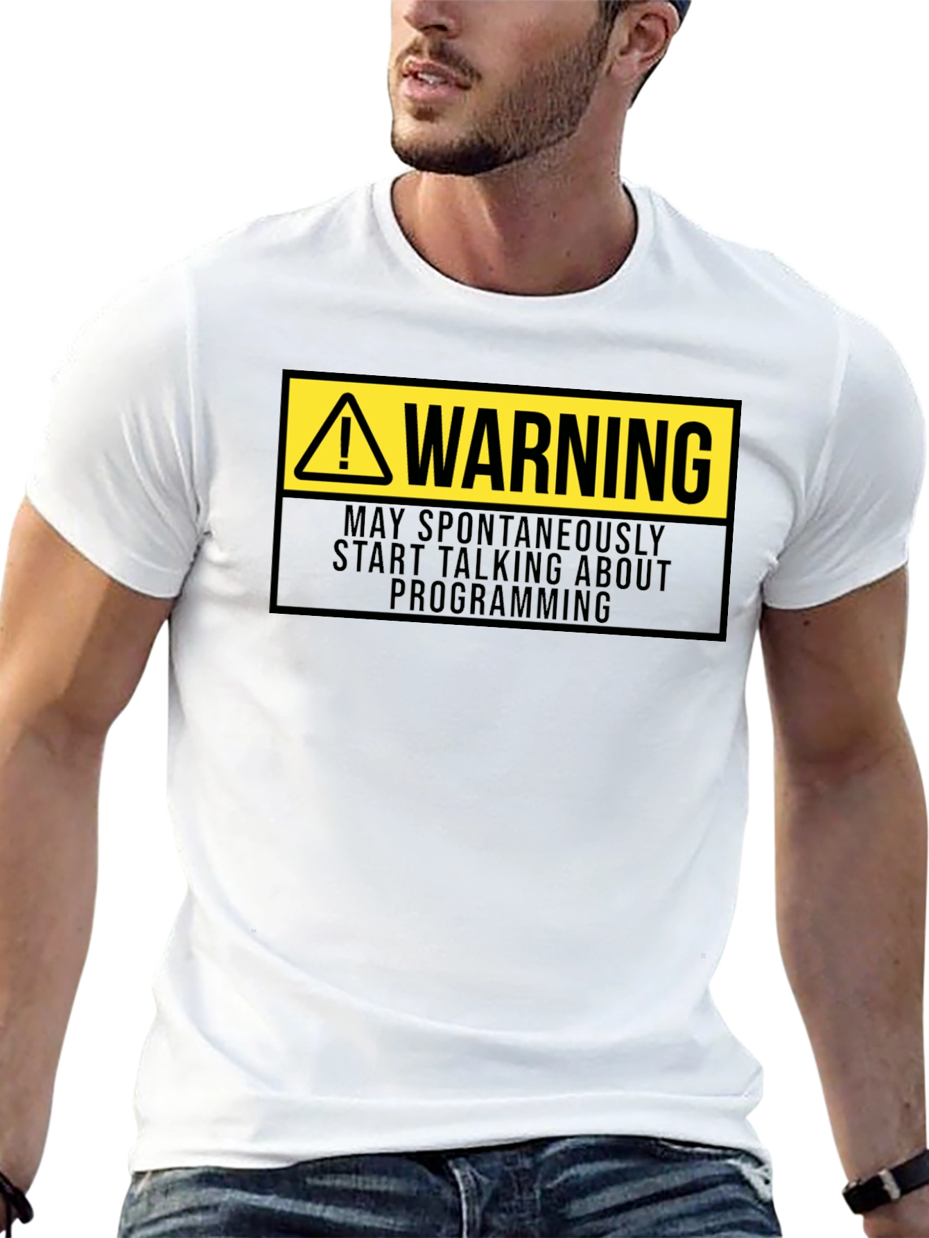 Warning Programmer T-Shirt - Funny Coding Gift