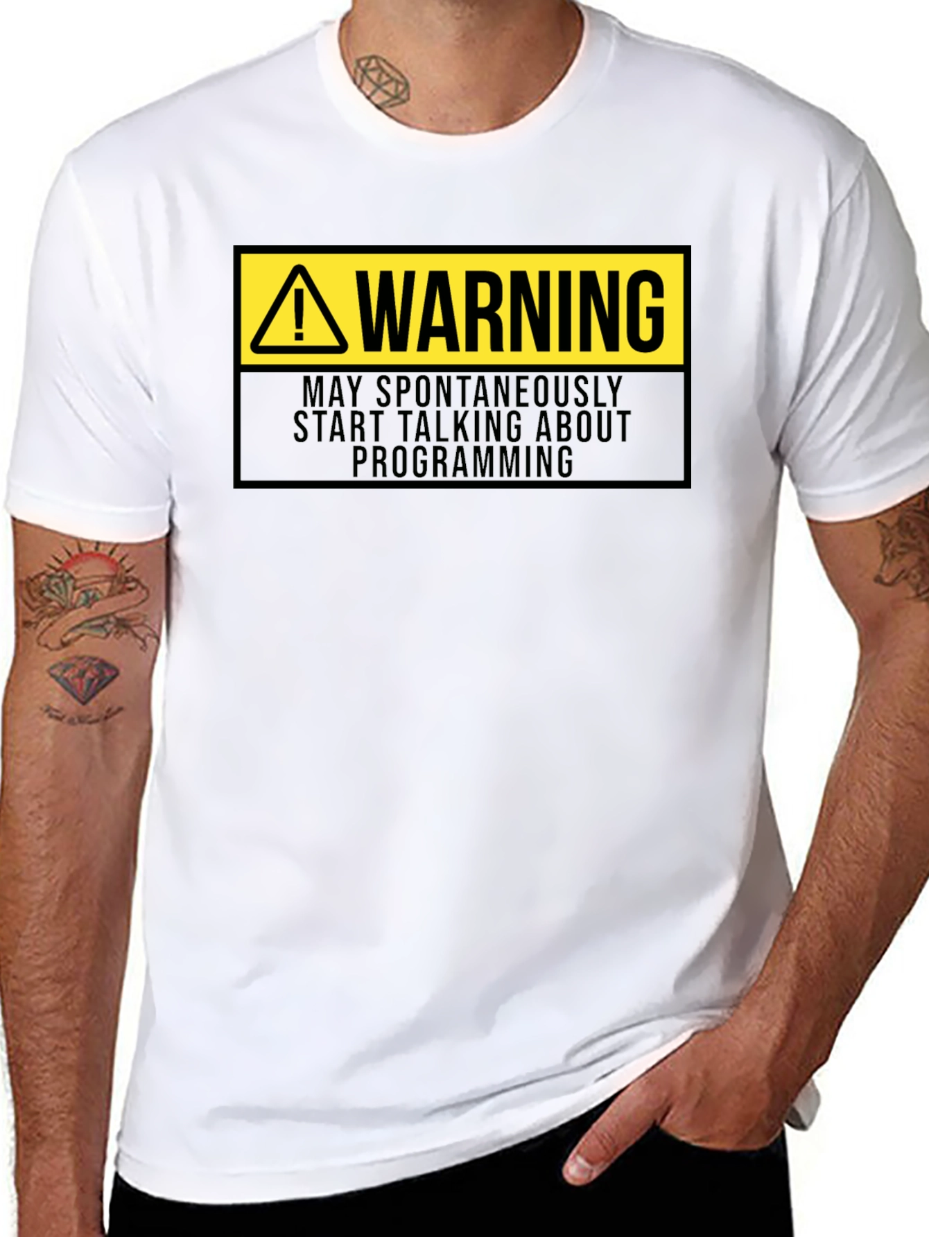 Warning Programmer T-Shirt - Funny Coding Gift