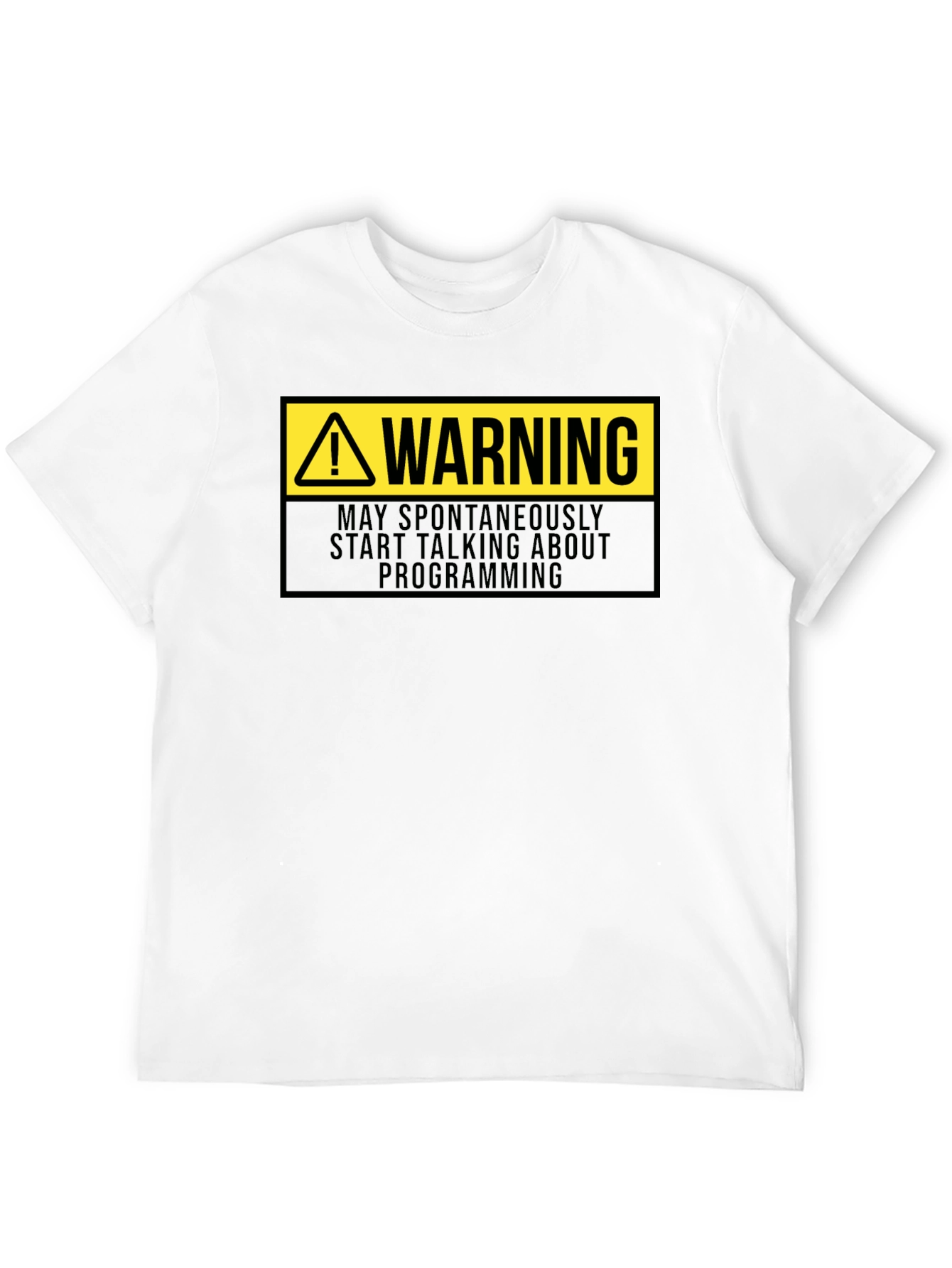 Warning Programmer T-Shirt - Funny Coding Gift