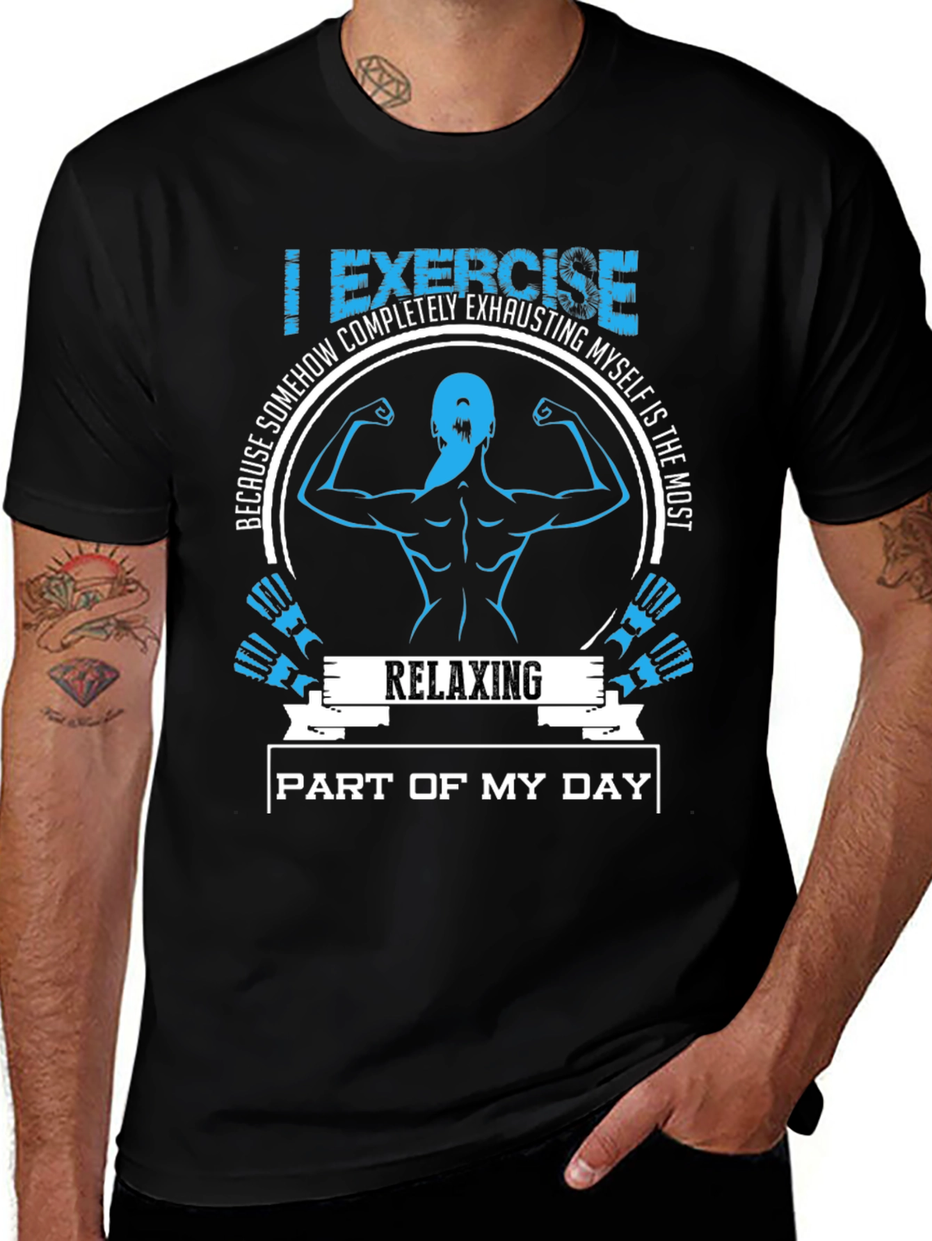 Funny Workout T-Shirt: Relaxing Part of My Day