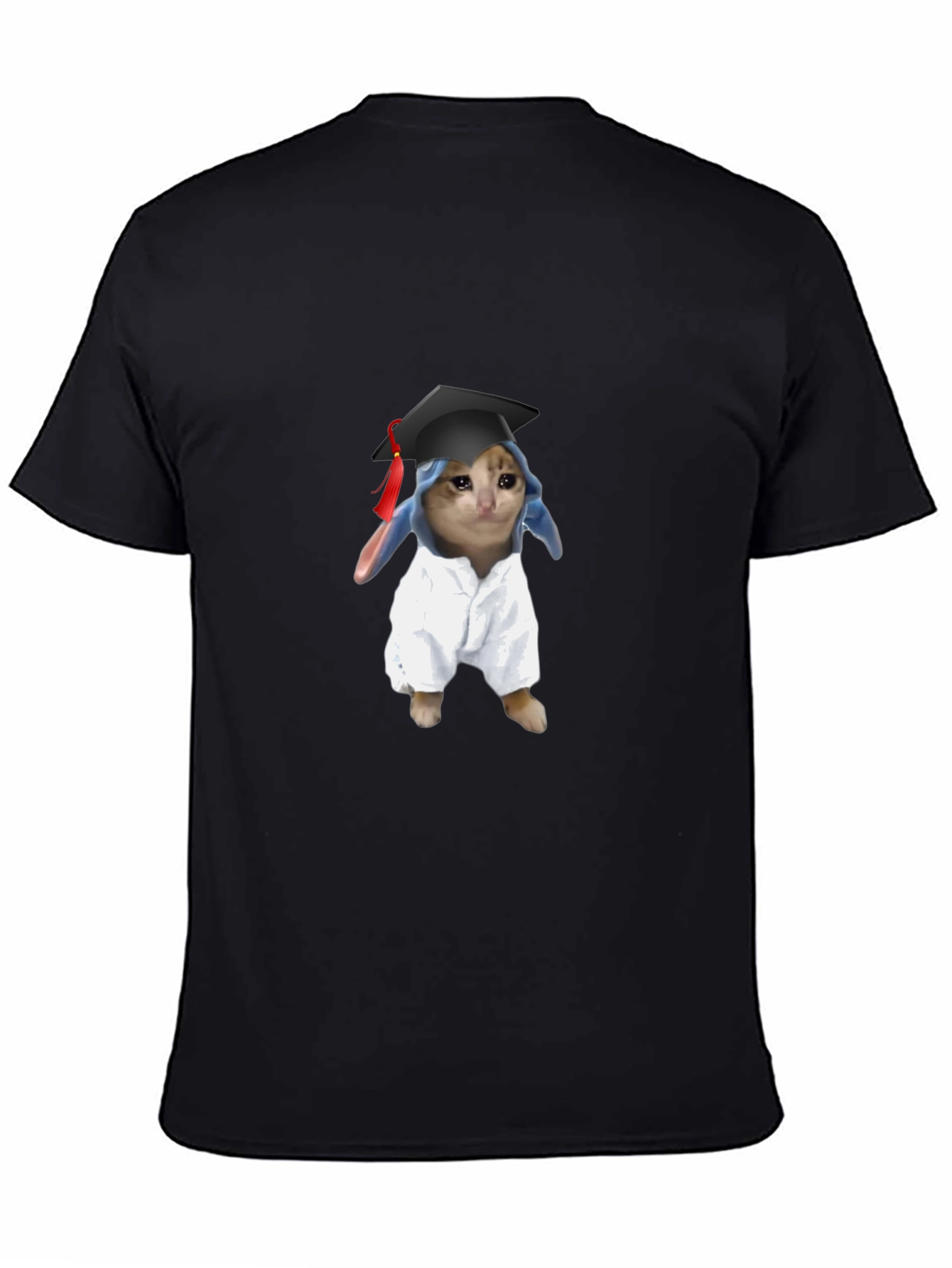 Funny Graduate Cat Graphic T-Shirt