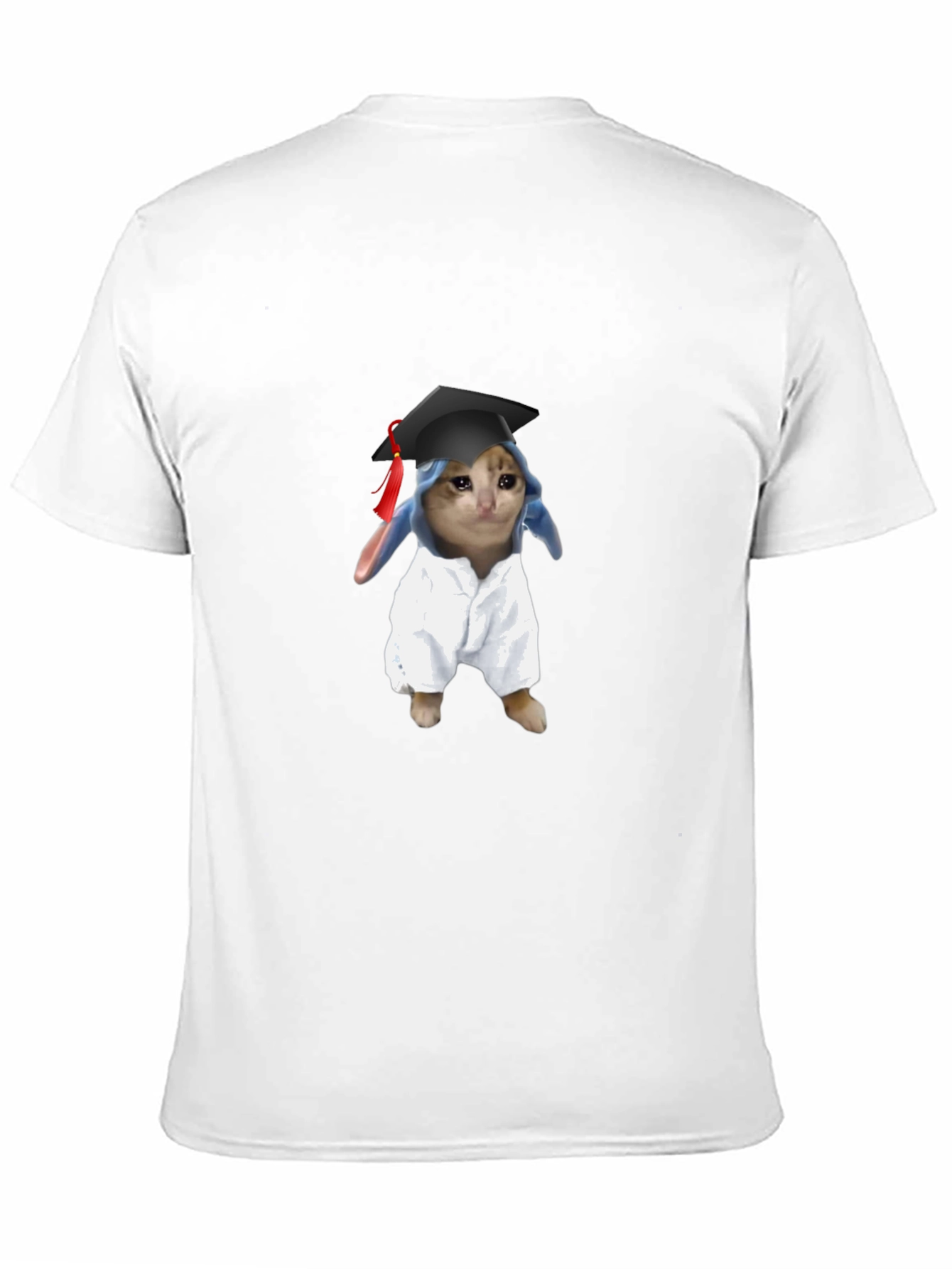 Funny Graduate Cat Graphic T-Shirt