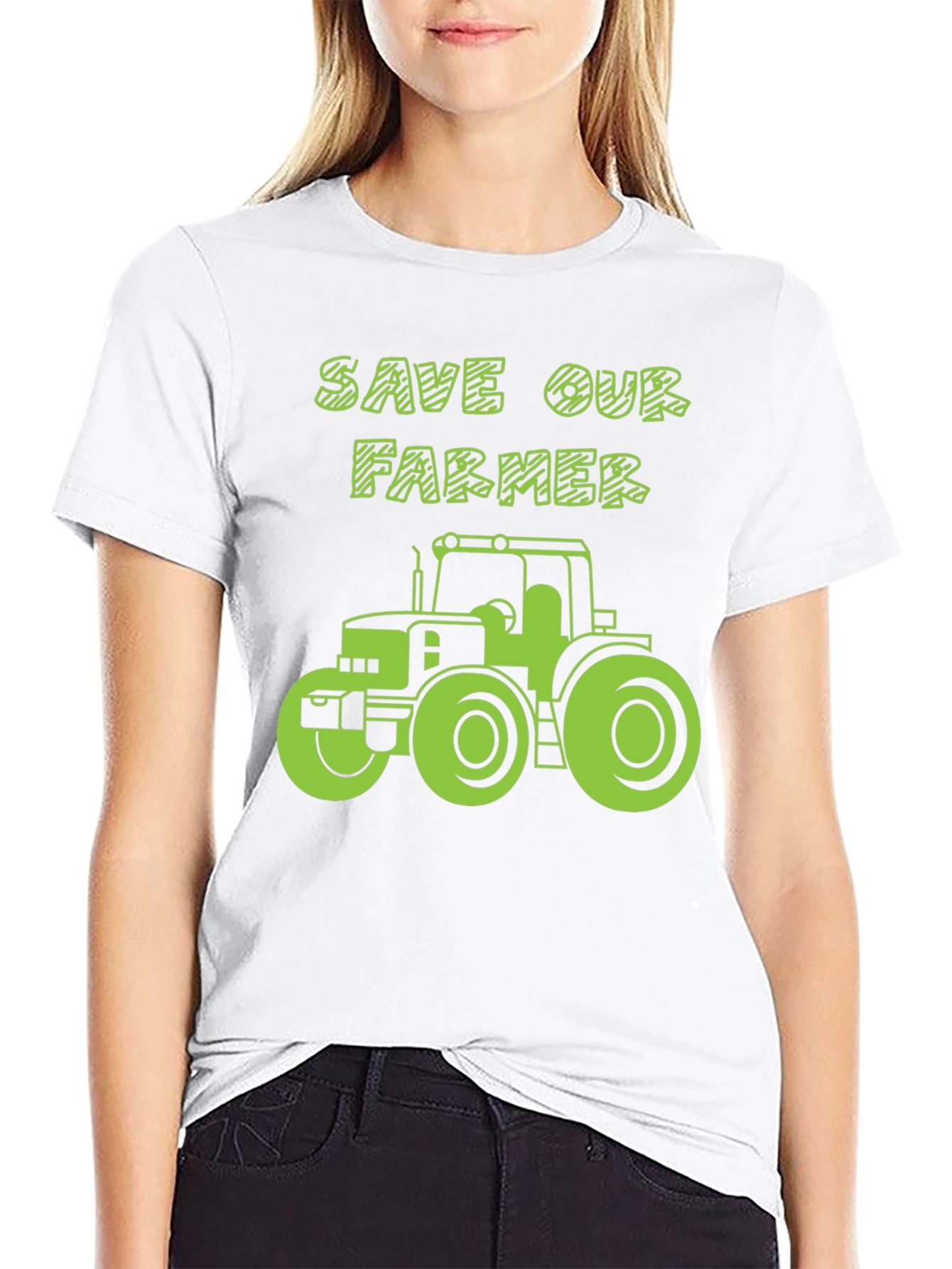 Save Our Farmer T-Shirt: Tractor Graphic Tee