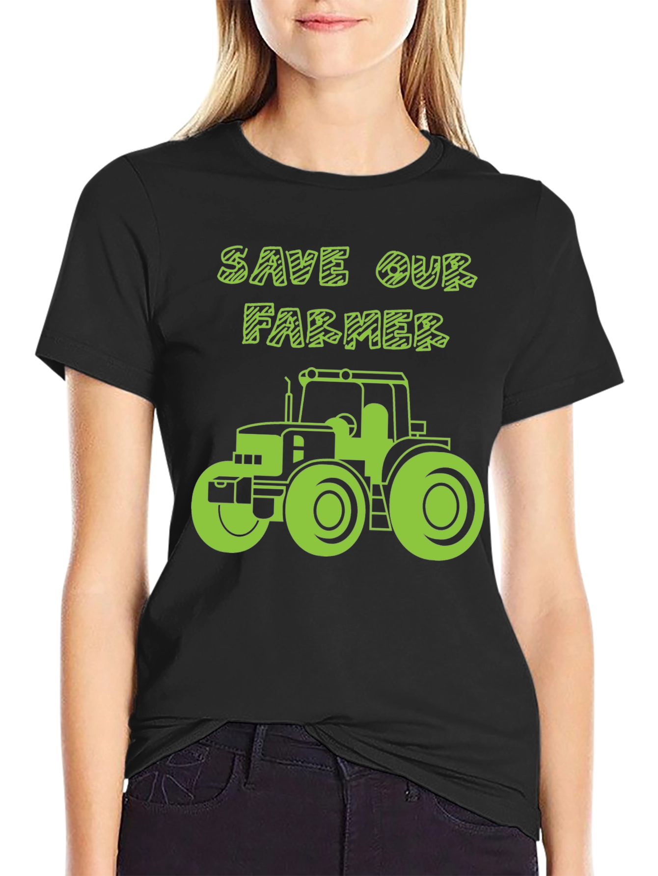 Save Our Farmer T-Shirt: Tractor Graphic Tee