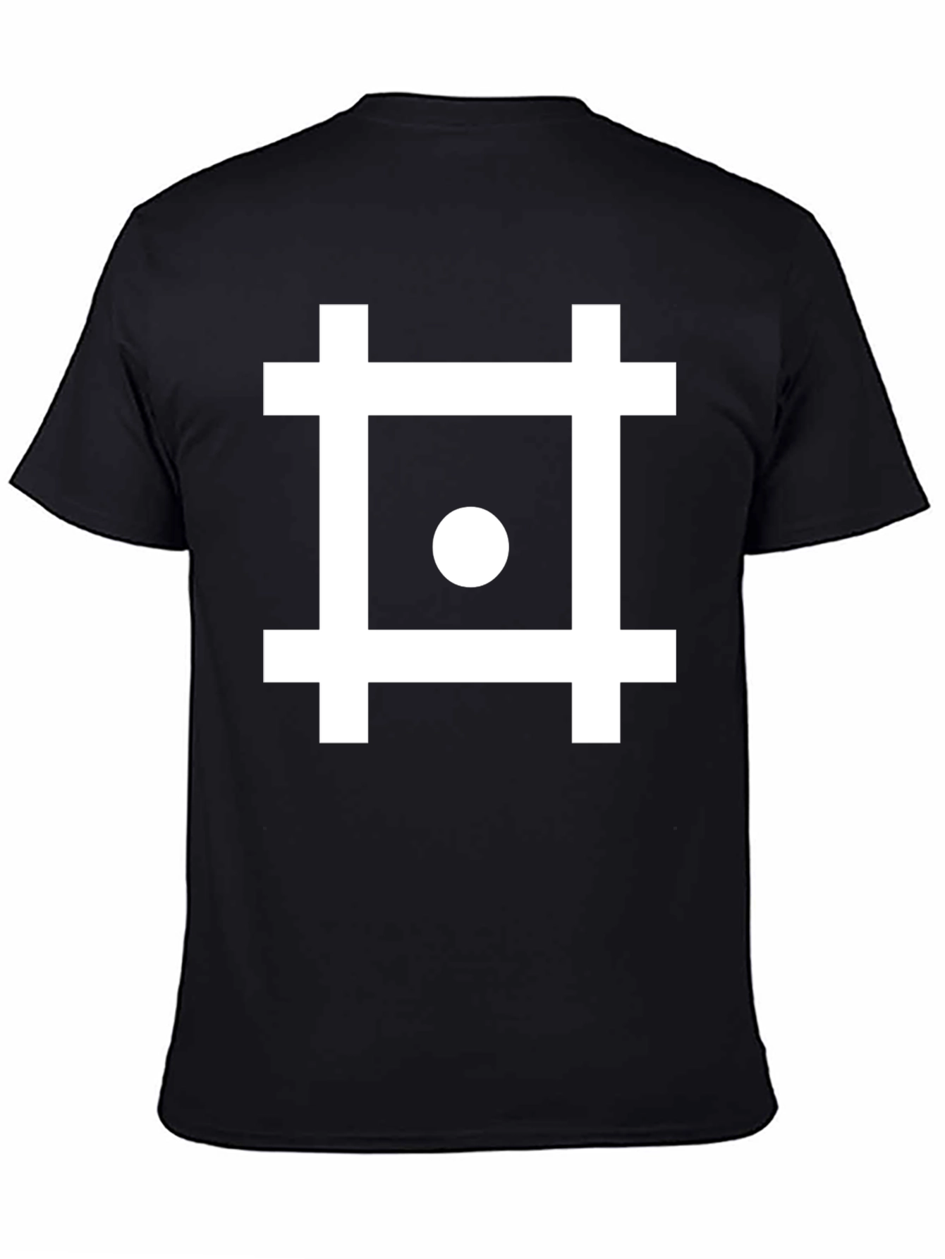 Geometric Symbol Black T-Shirt