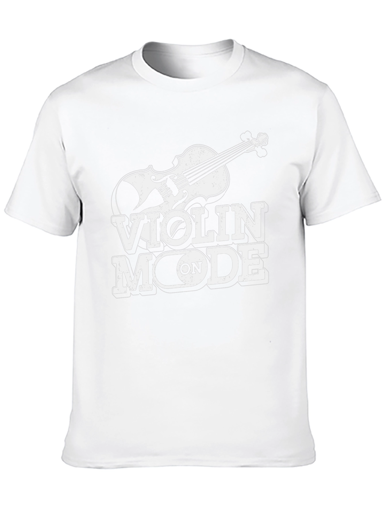 Violin Mode On Black Graphic T-Shirt