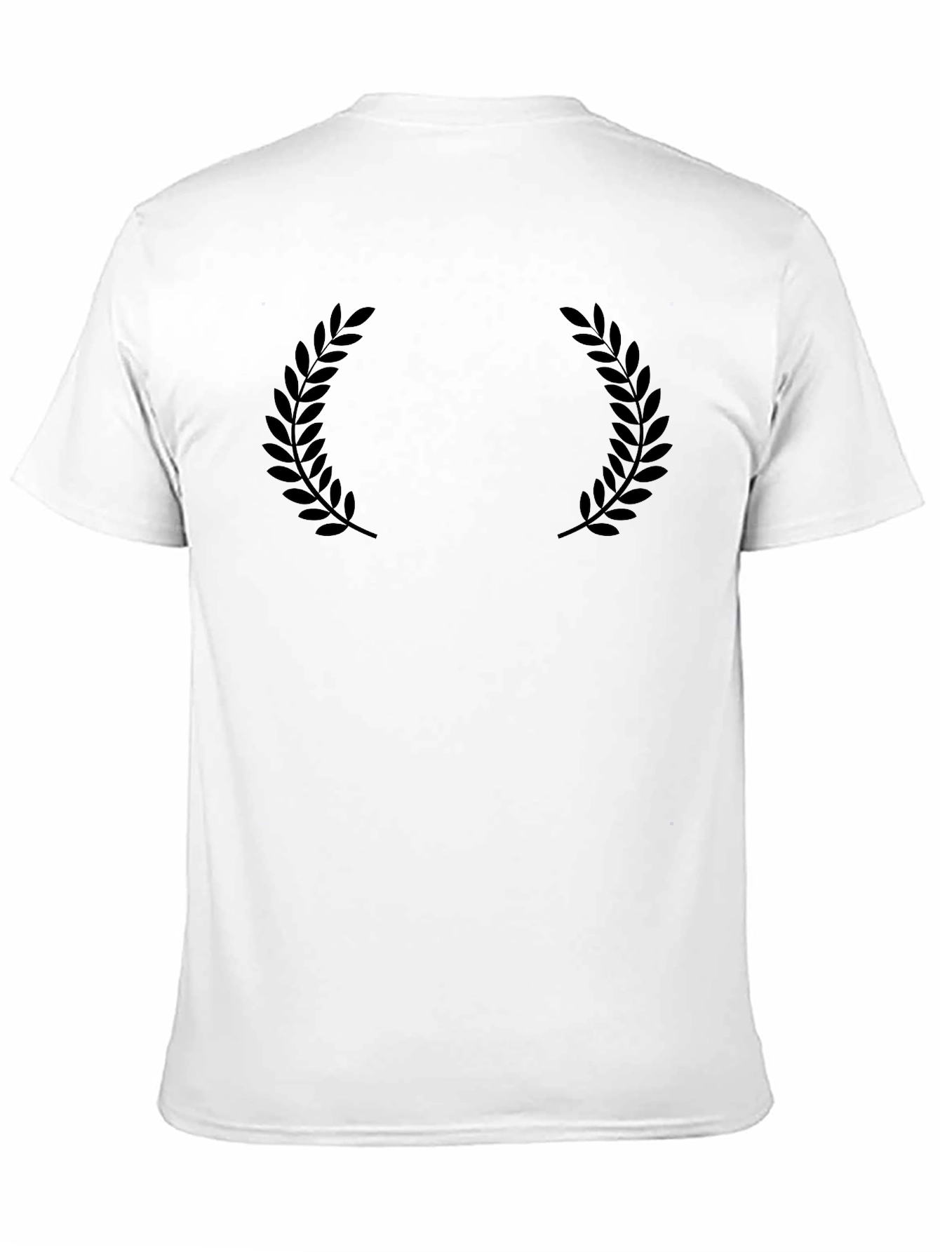 Classic Black Laurel Wreath Graphic Tee