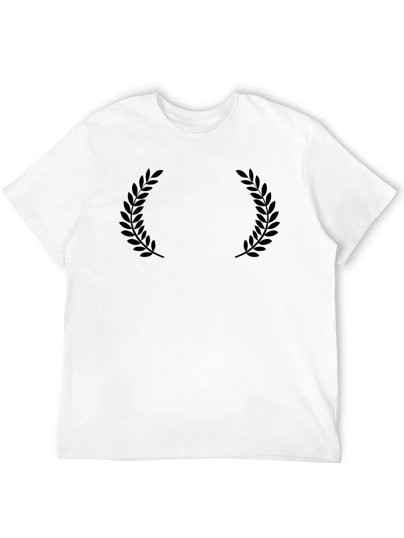 Classic Black Laurel Wreath Graphic Tee