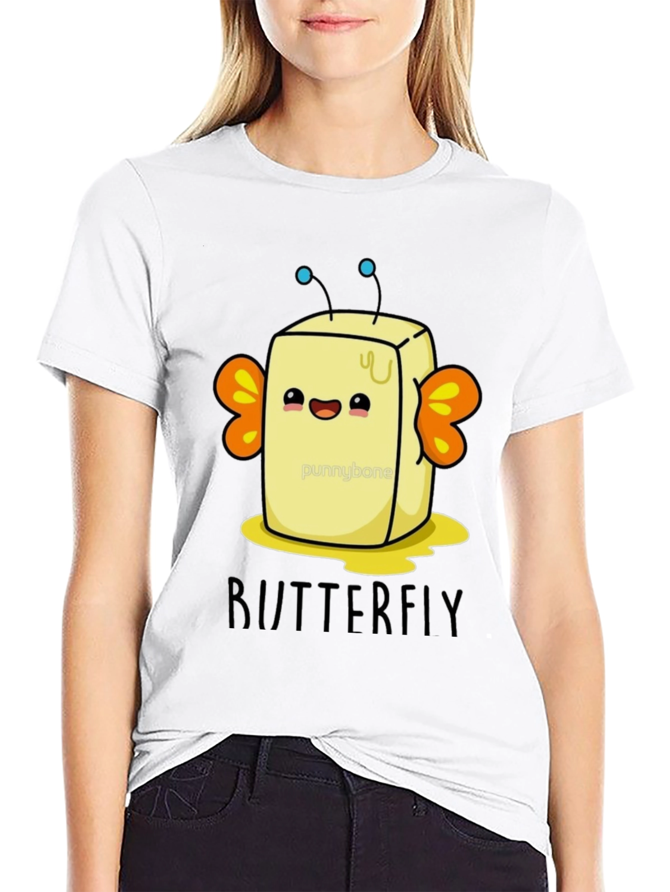 ButterFLY Pun T-Shirt - Funny Food Lover Tee