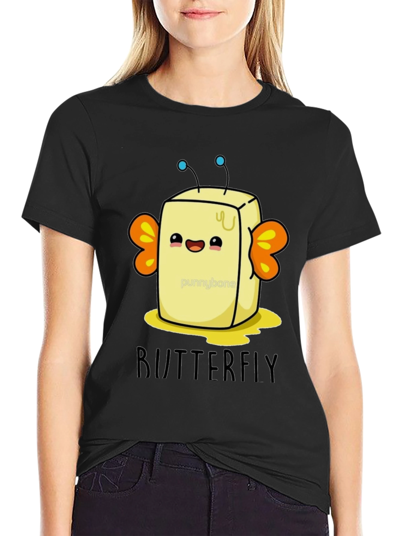 ButterFLY Pun T-Shirt - Funny Food Lover Tee