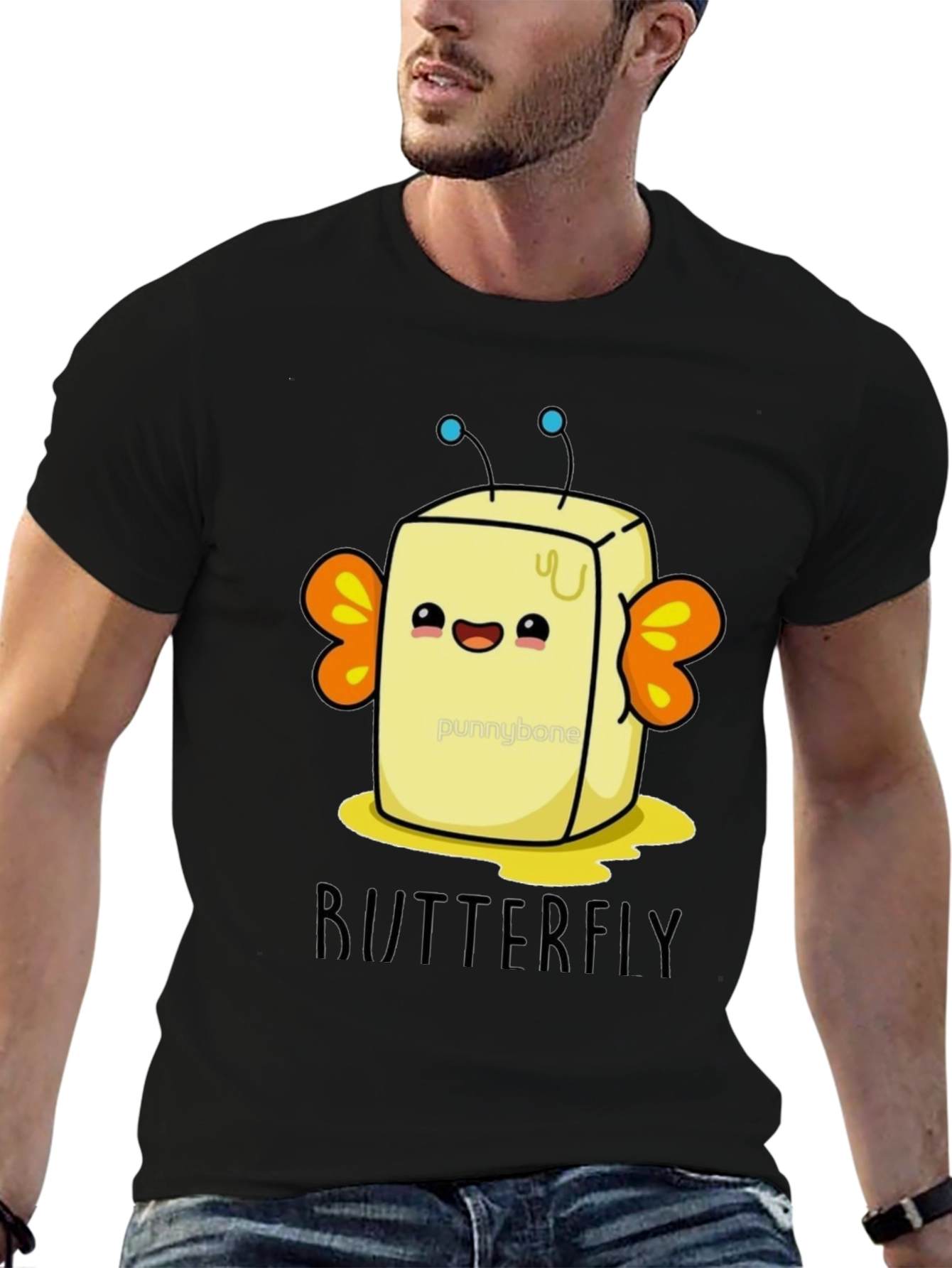 ButterFLY Pun T-Shirt - Funny Food Lover Tee