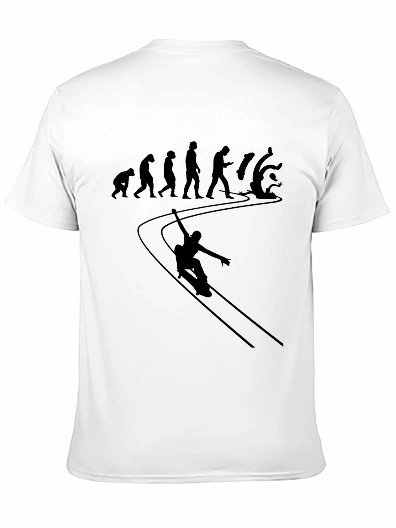 Evolution of a Skateboarder T-Shirt