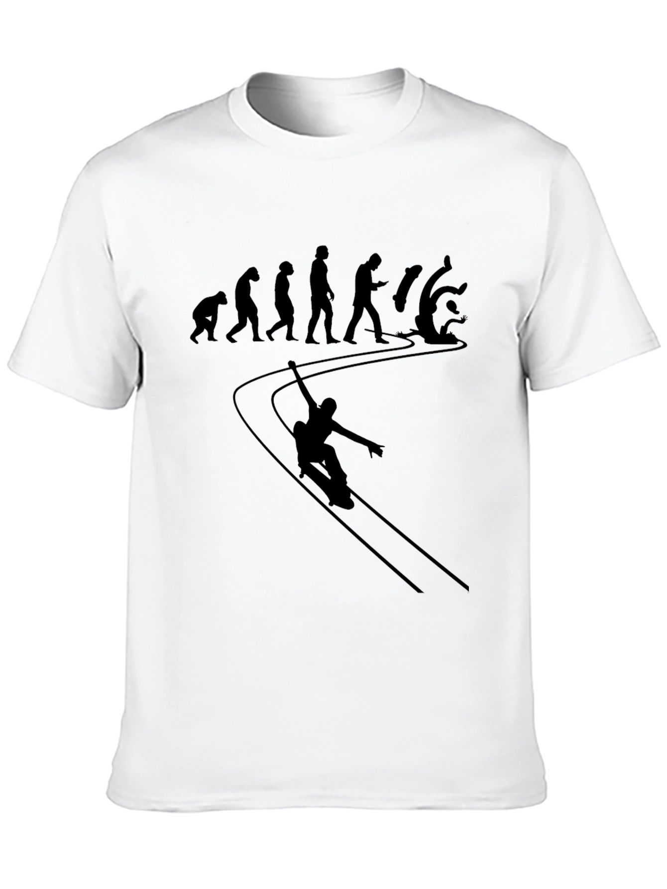Evolution of a Skateboarder T-Shirt