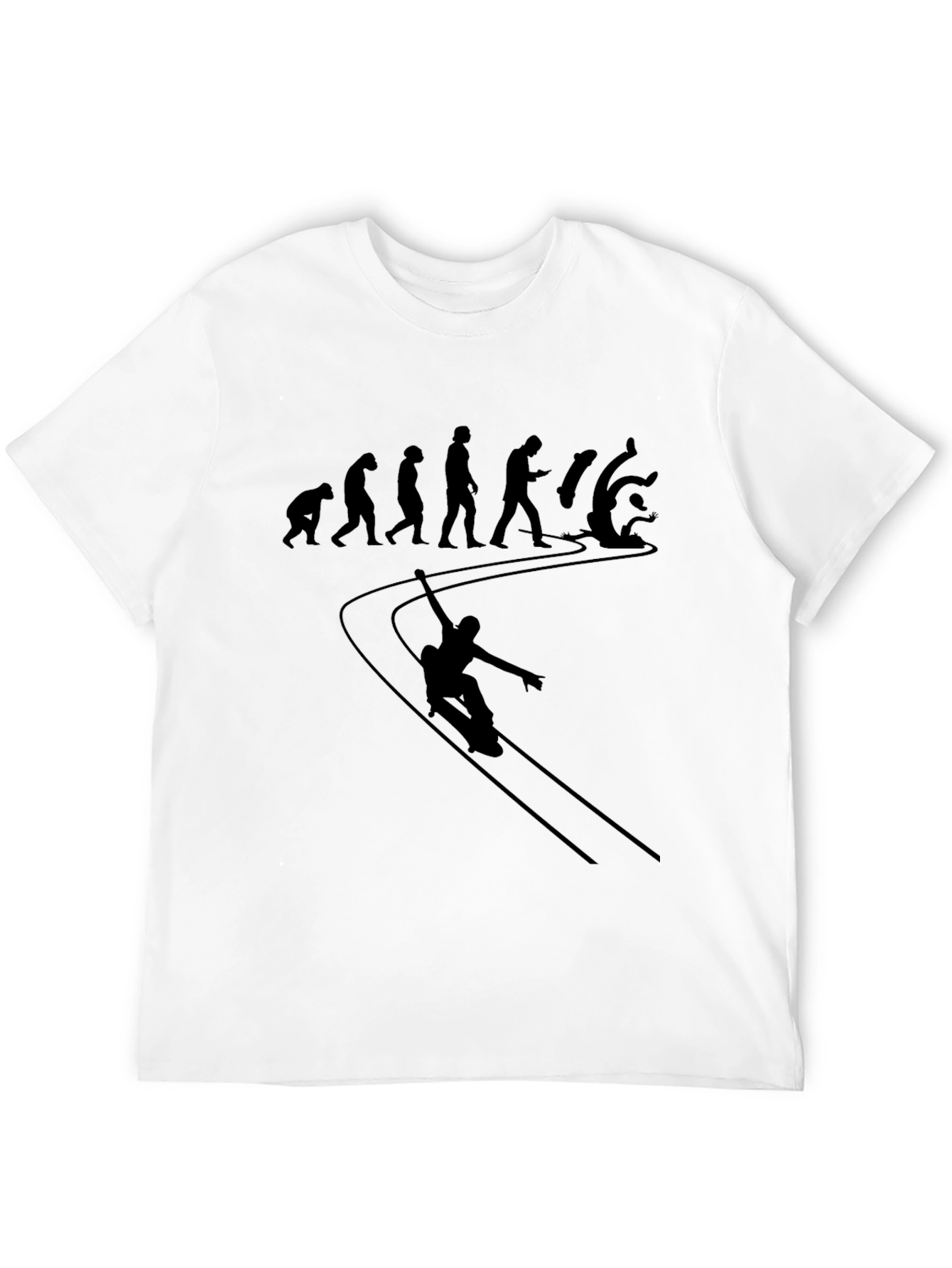 Evolution of a Skateboarder T-Shirt