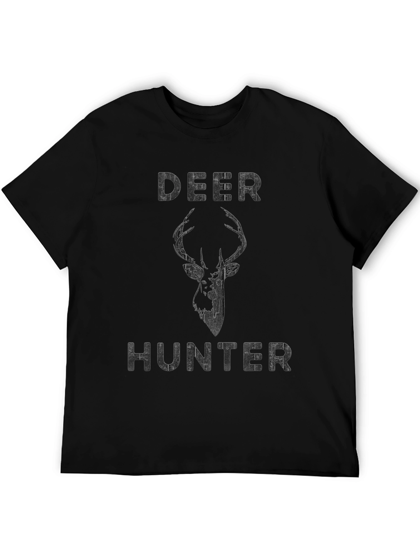 Deer Hunter Graphic T-Shirt - Black