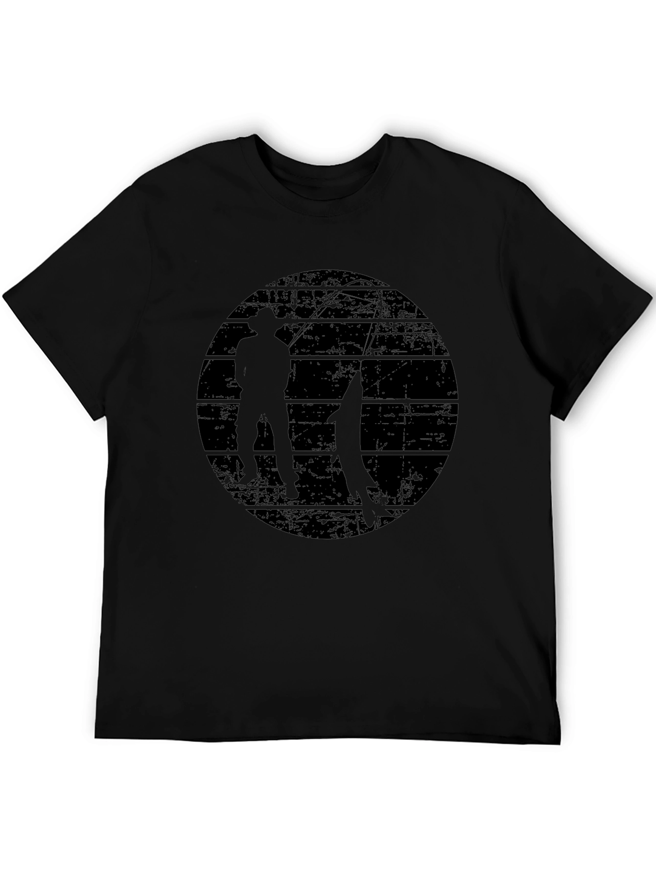 Retro Fishing Silhouette Graphic T-Shirt