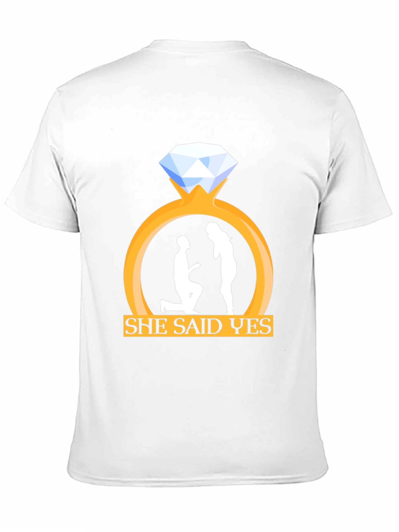 She Said Yes Engagement Proposal T-Shirt
