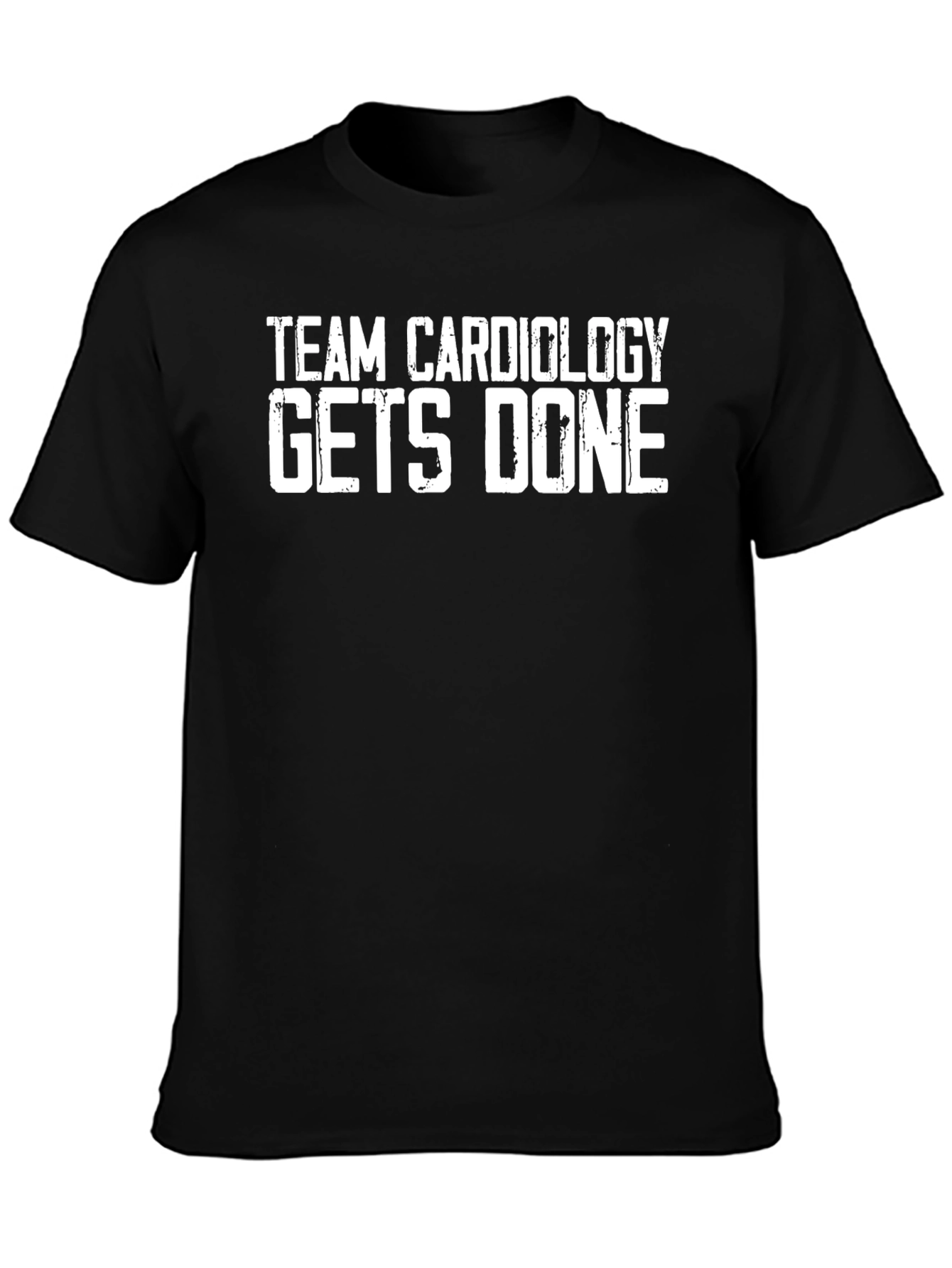Team Cardiology Gets Done Black T-Shirt