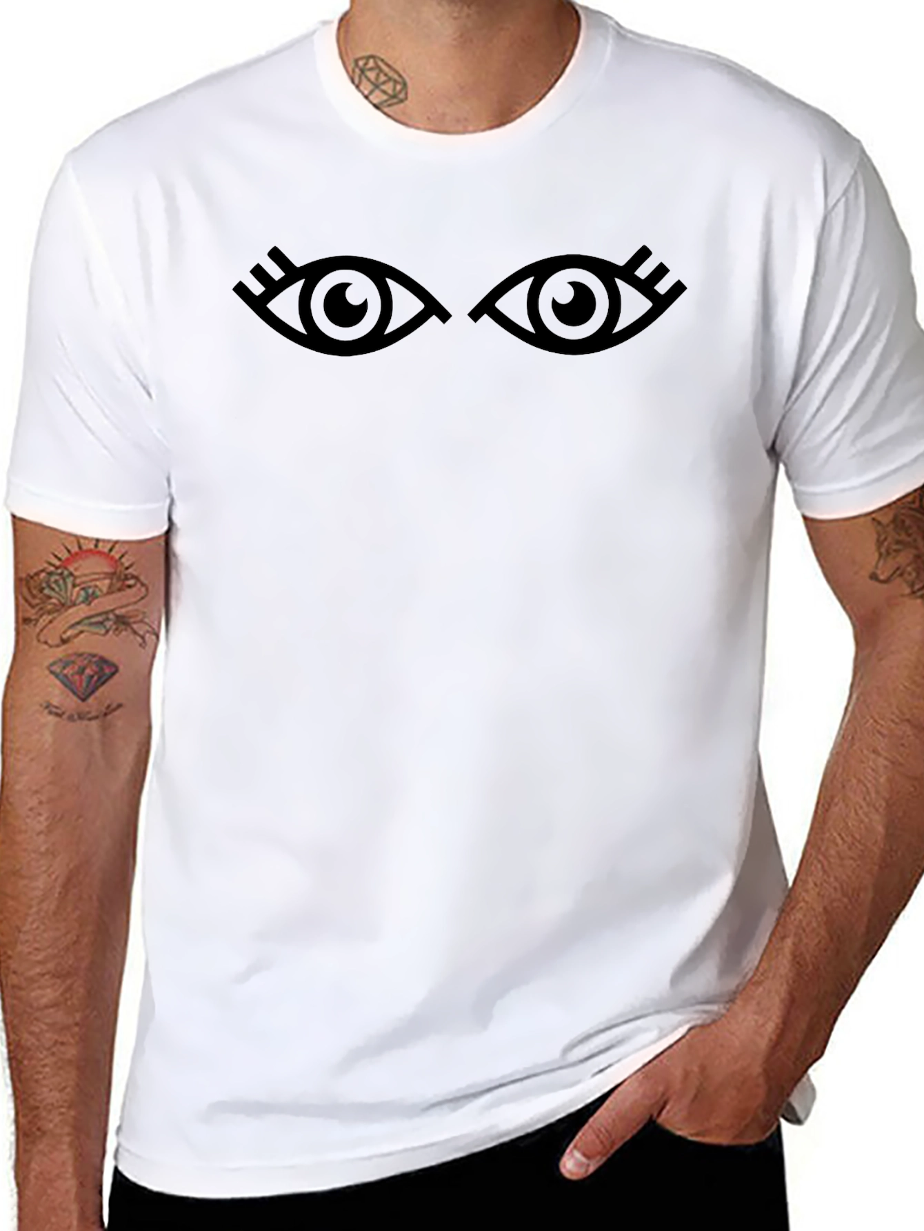 Eye See You Graphic Tee - Soft Black T-Shirt