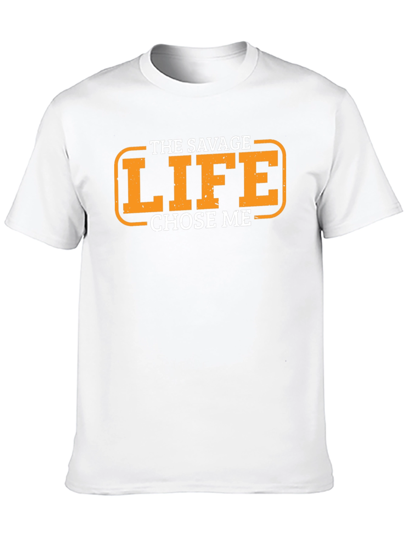 The Savage Life Chose Me Black Graphic T-Shirt