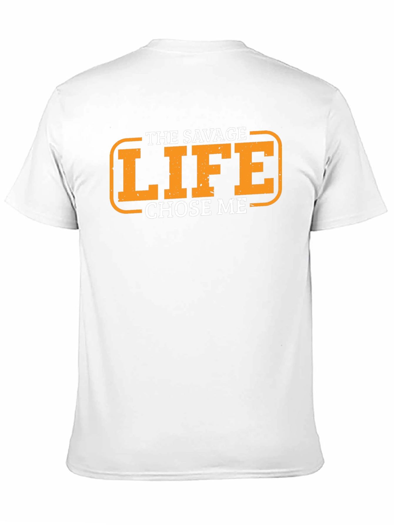 The Savage Life Chose Me Black Graphic T-Shirt