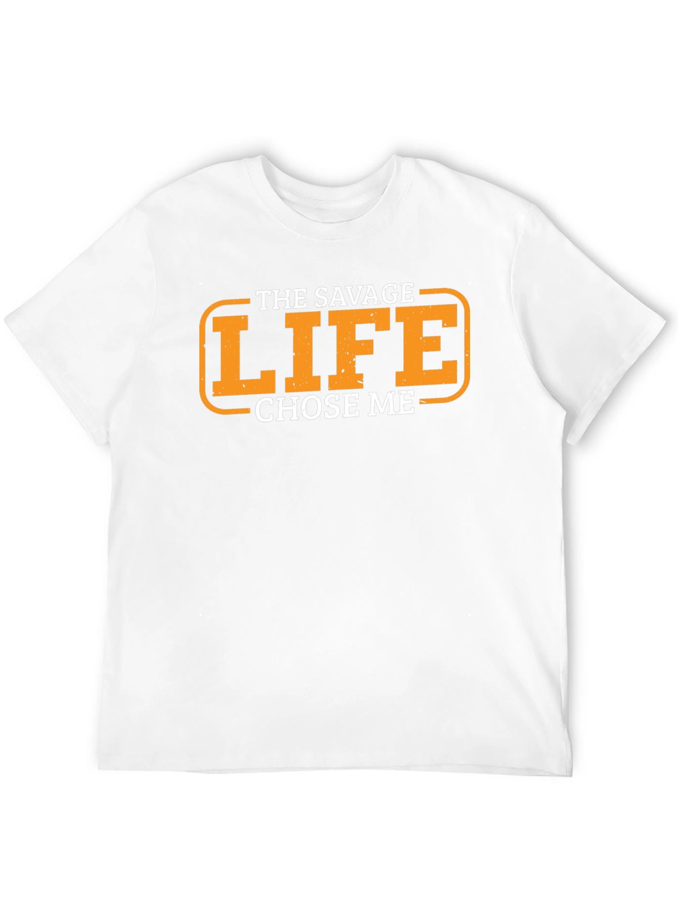 The Savage Life Chose Me Black Graphic T-Shirt