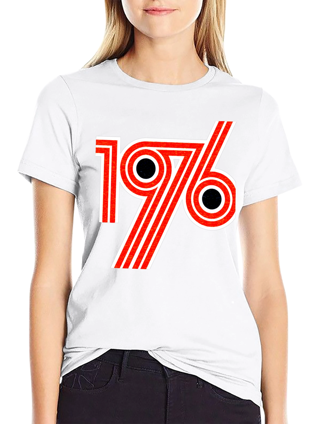 Retro 1976 Graphic T-Shirt - Black