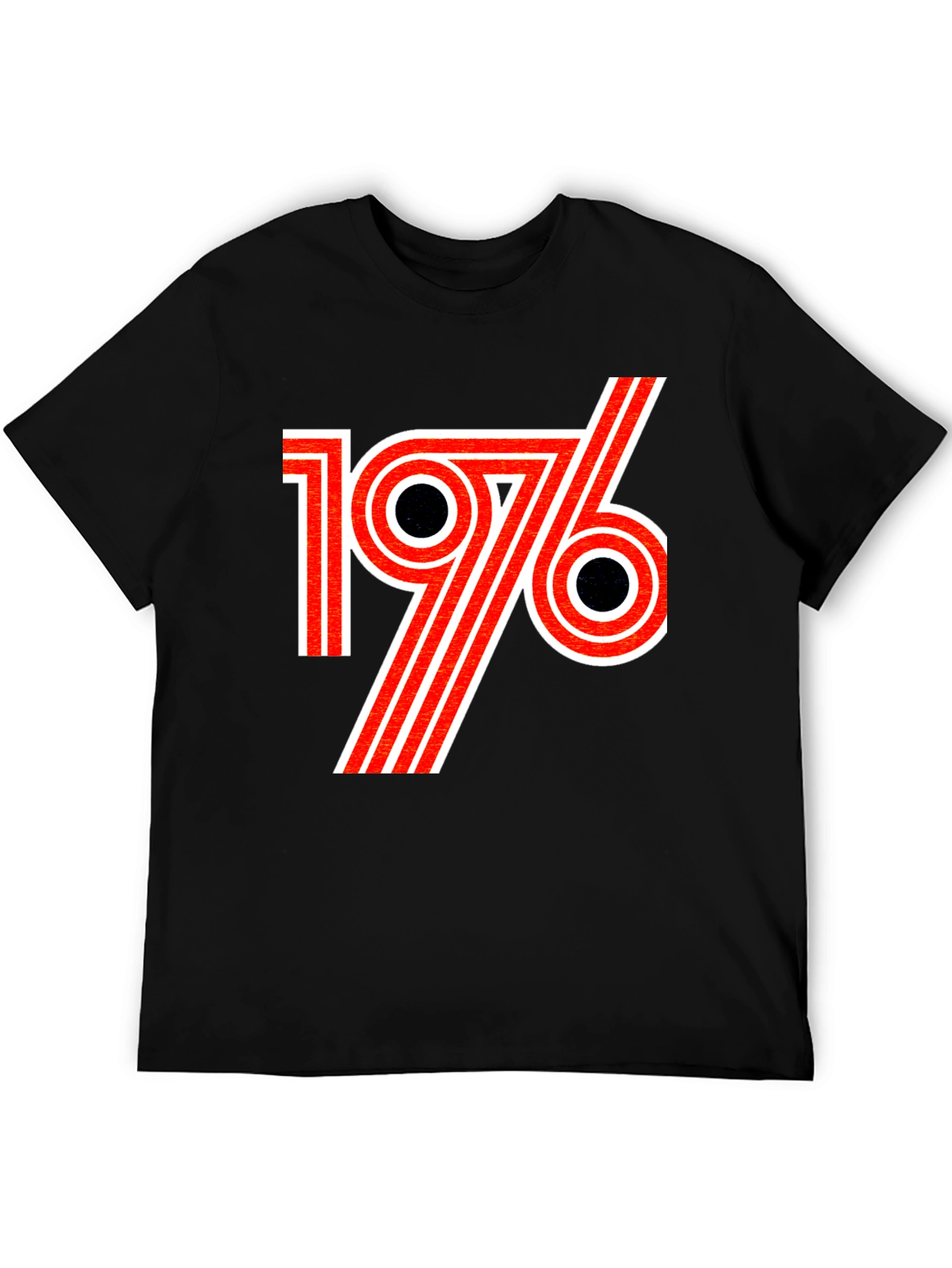 Retro 1976 Graphic T-Shirt - Black