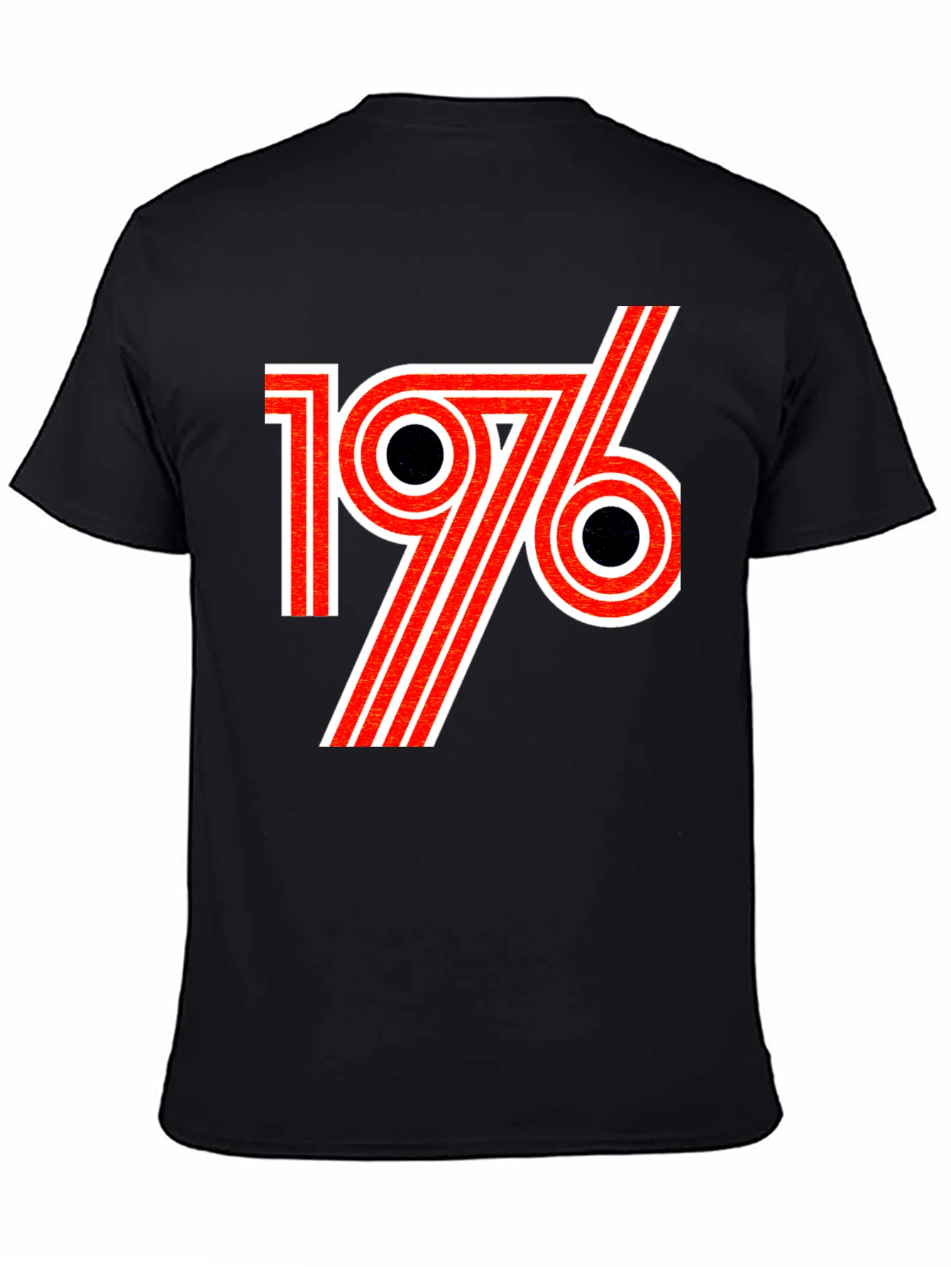Retro 1976 Graphic T-Shirt - Black