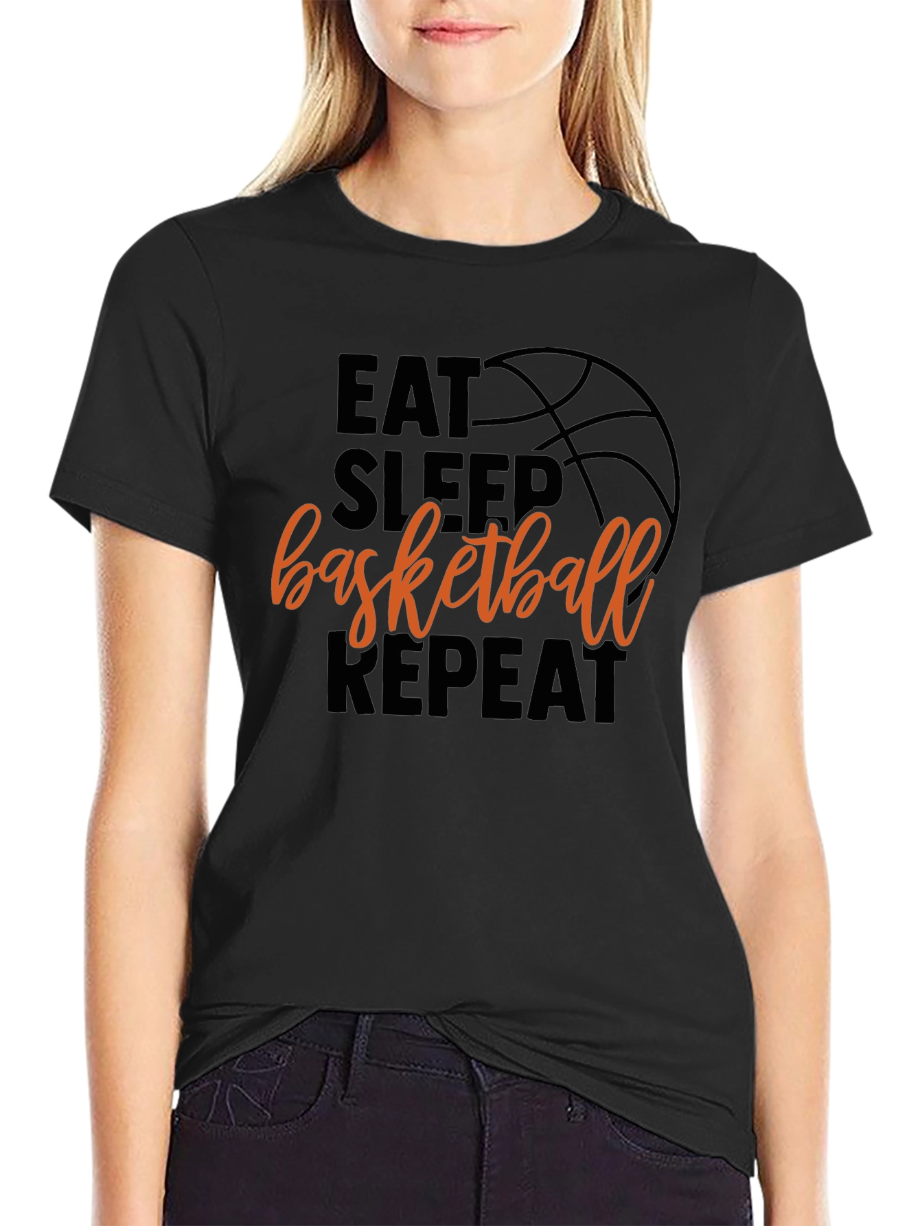 Eat Sleep Basketball Repeat T-Shirt
