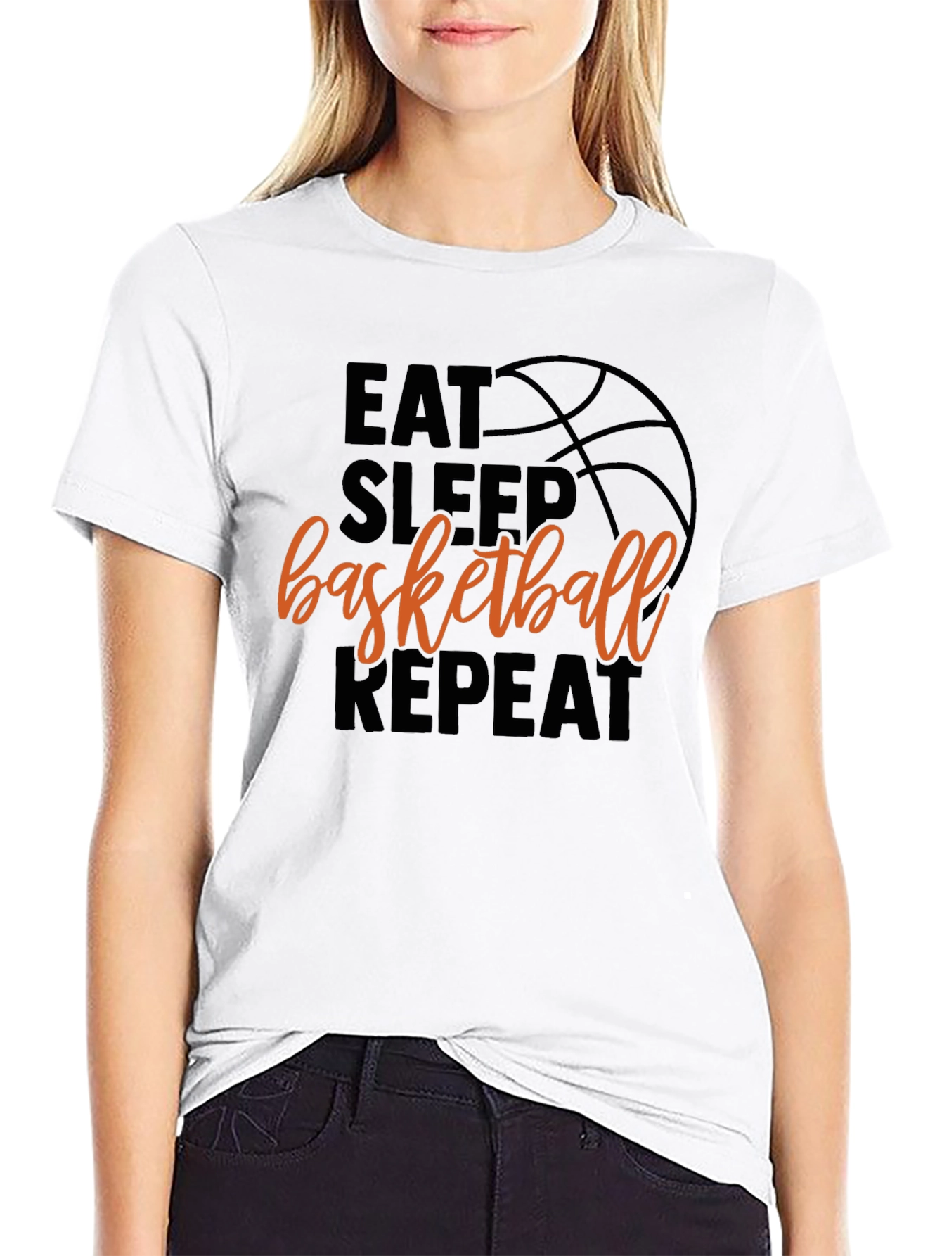 Eat Sleep Basketball Repeat T-Shirt