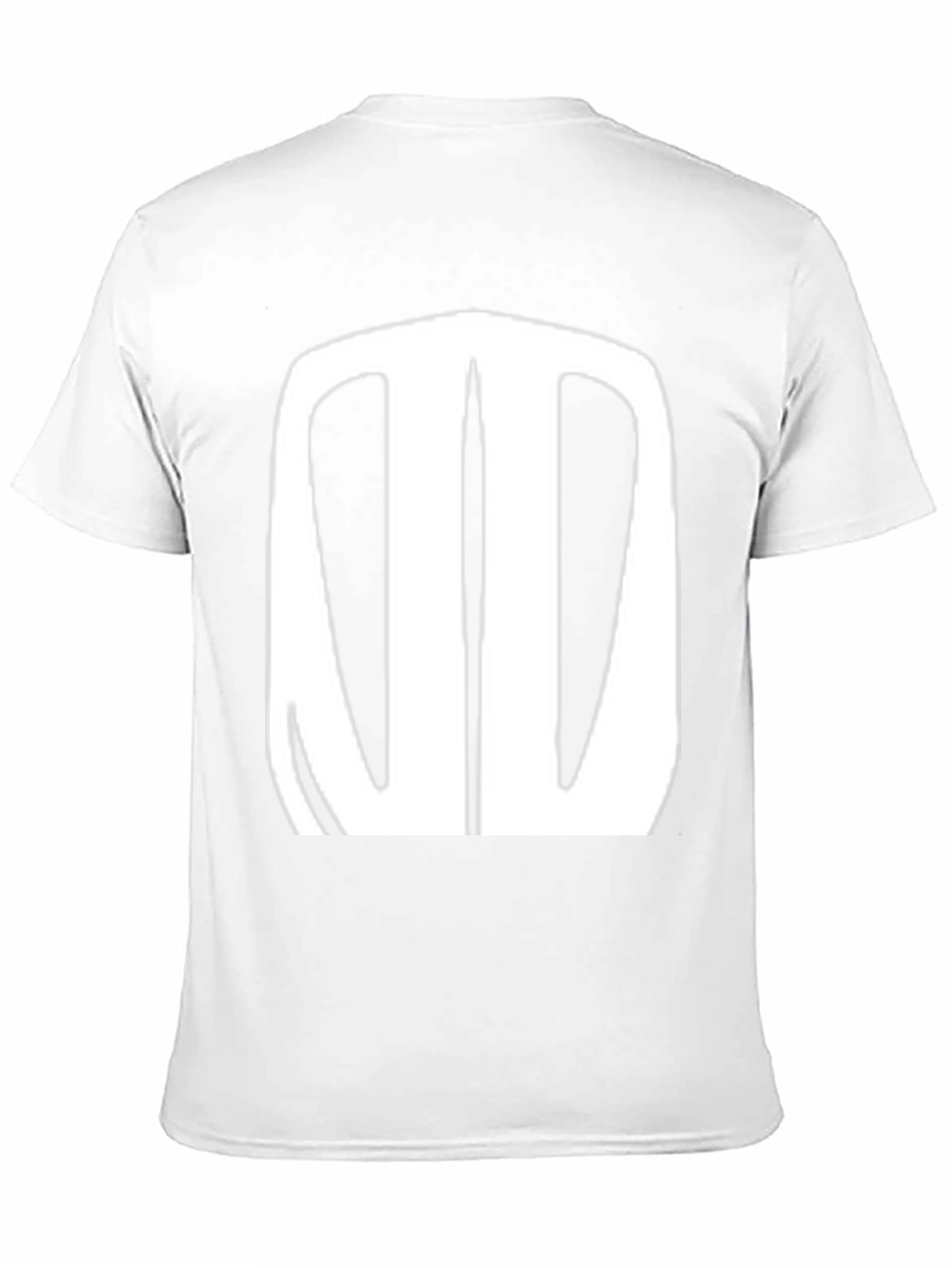 Black T-Shirt with Abstract White Design