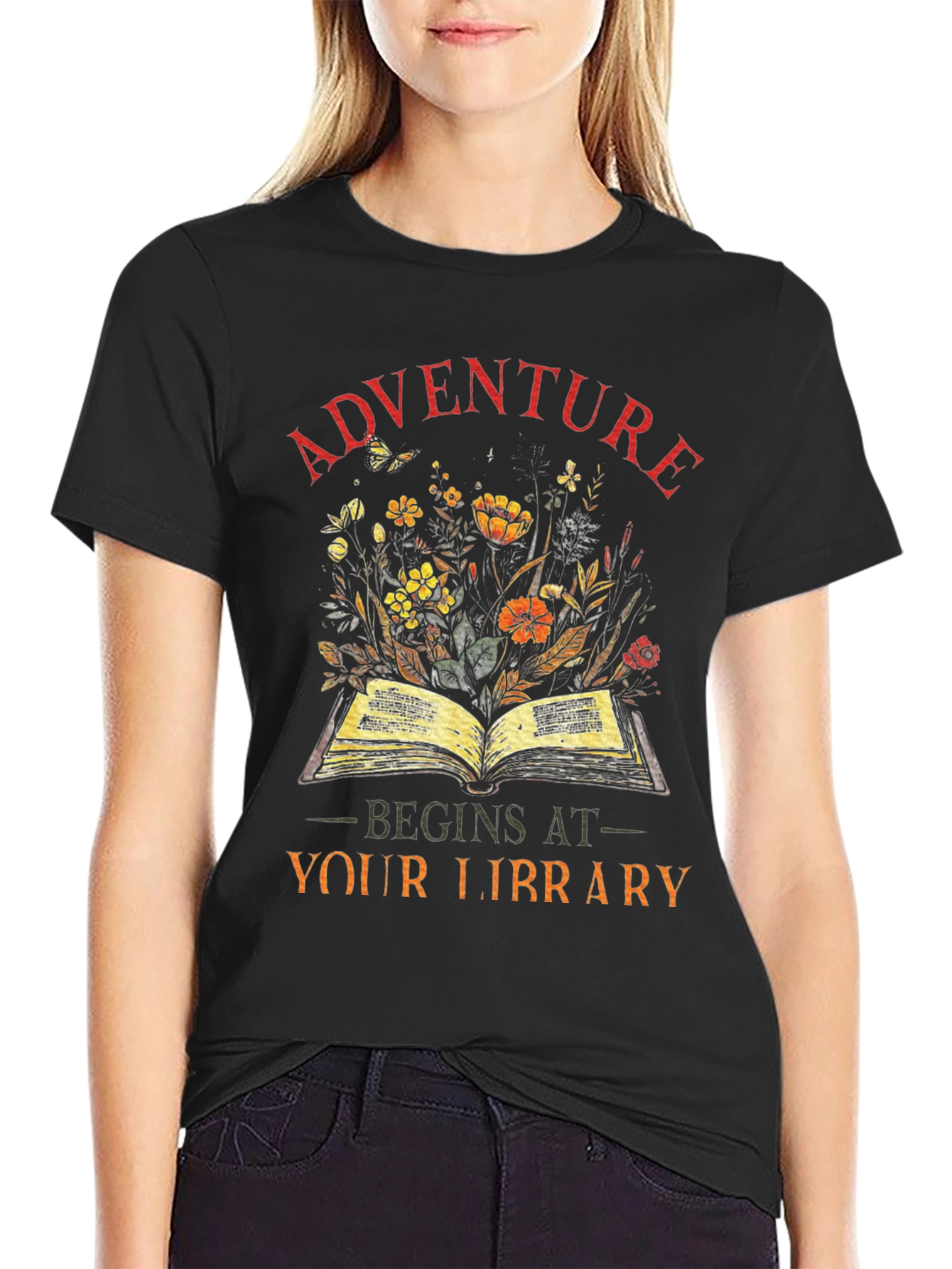 Adventure Begins at Your Library T-Shirt