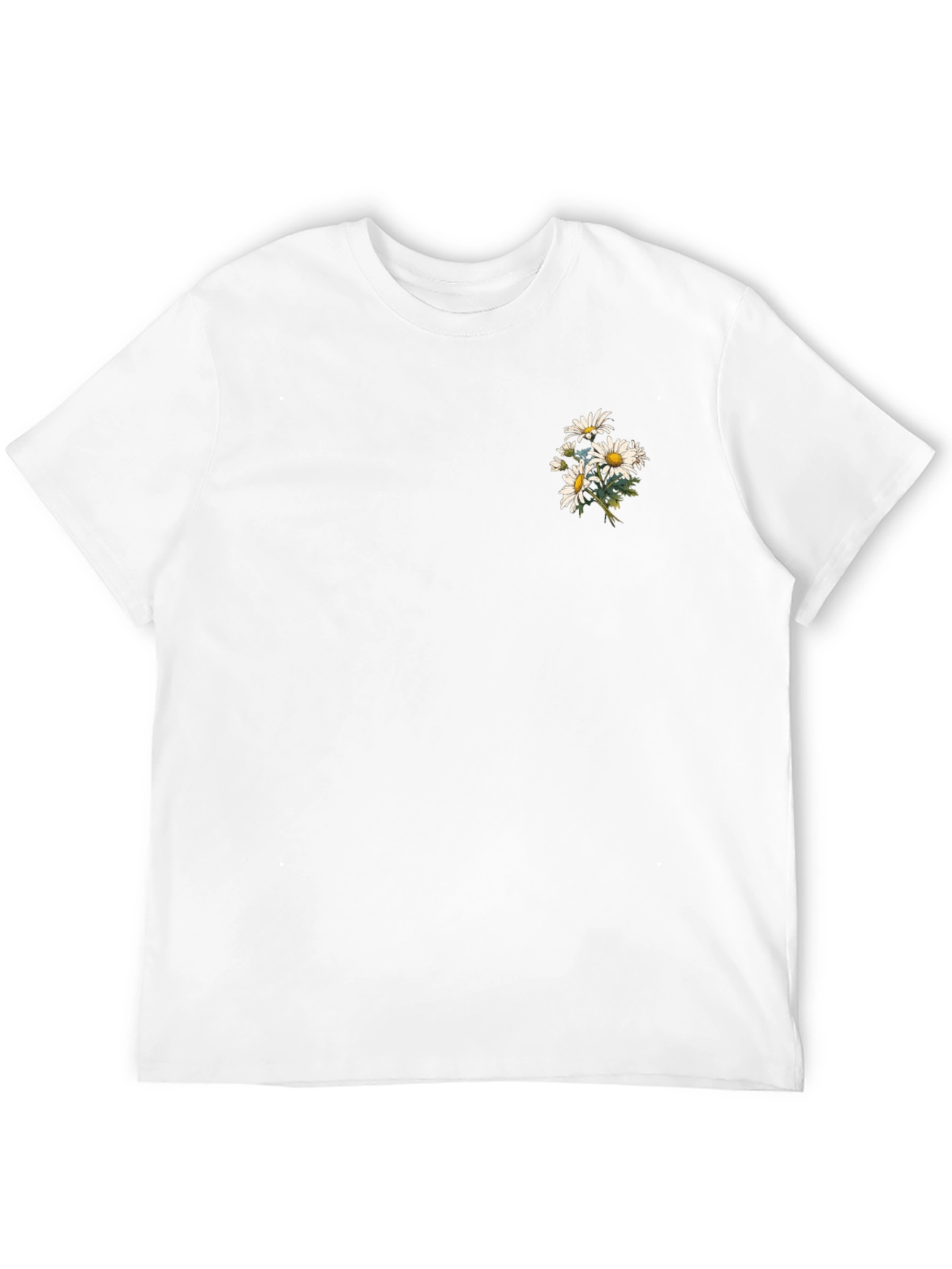 Black Daisy Graphic Tee - Stylish & Casual