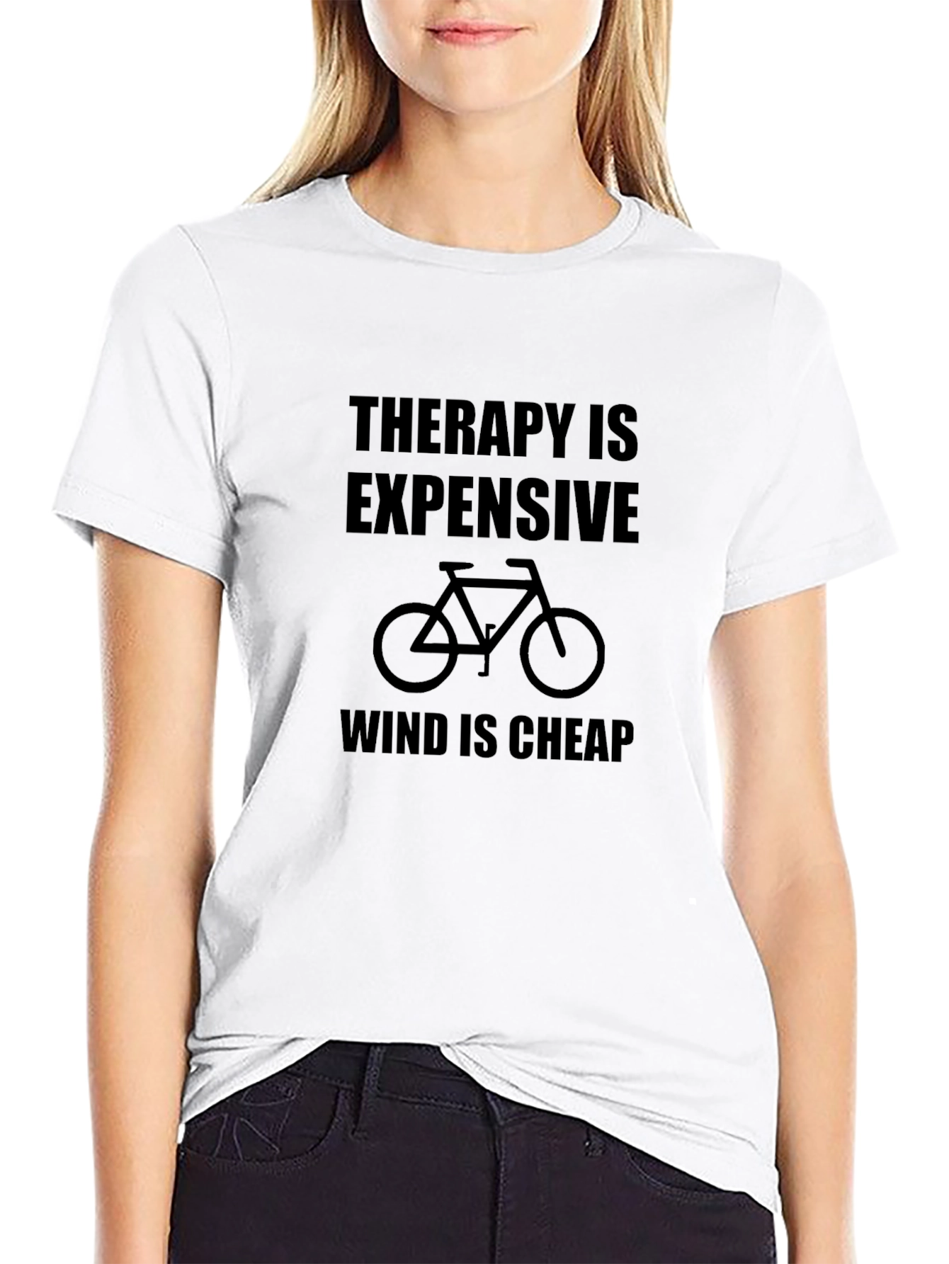 Therapy Is Expensive Wind Is Cheap Bicycle T-Shirt