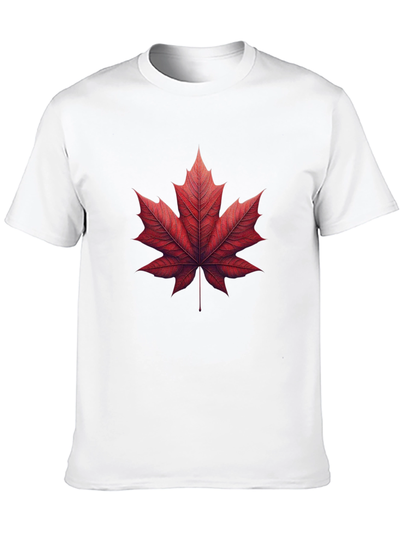 Maple Leaf Graphic Tee - Black Casual Shirt